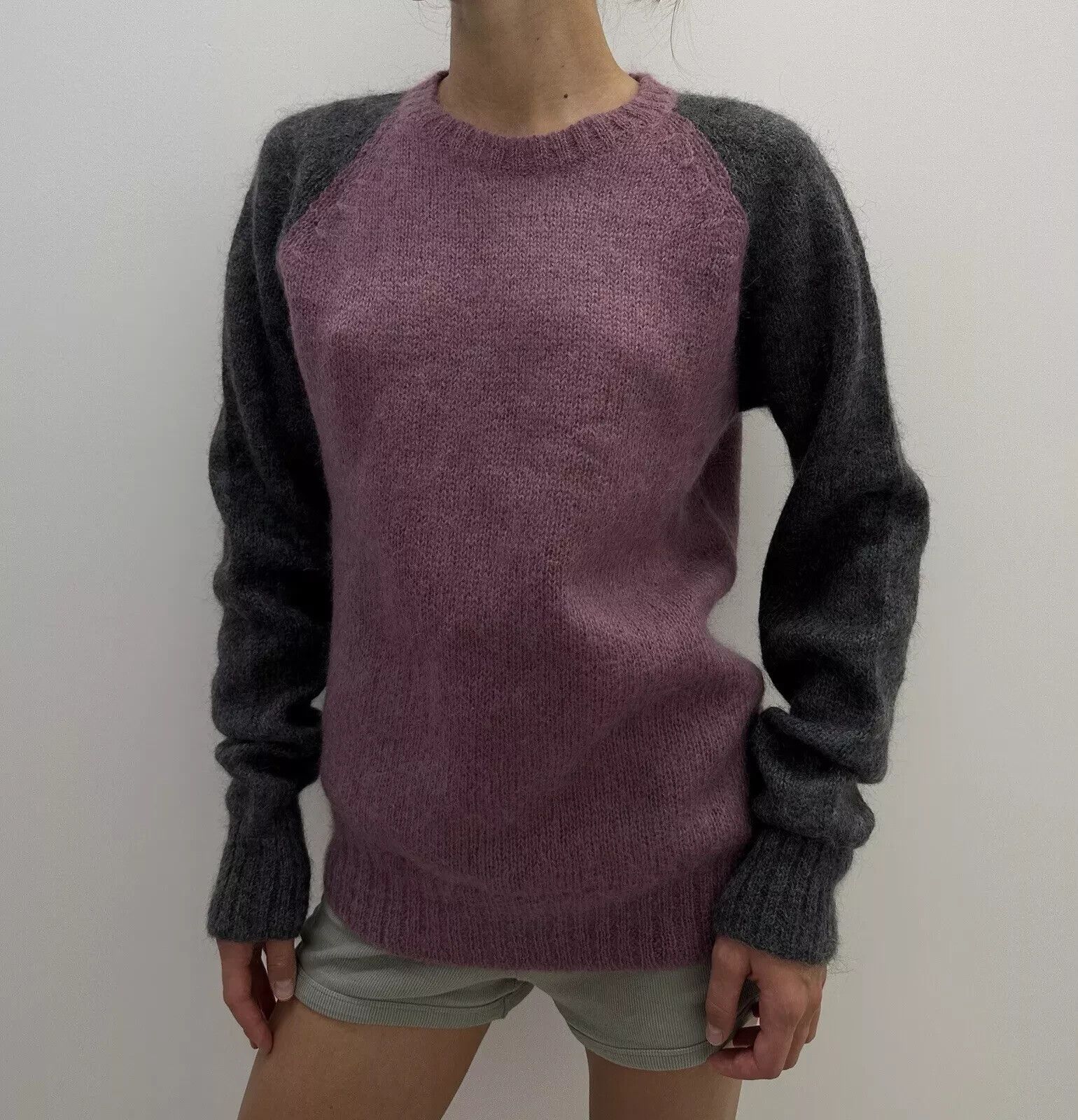 Roberto Collina Roberto Collina Mohair Nylon Wool Pullover Sweater Womens Size XL / US 12-14 / IT 48-50 - 2 Thumbnail