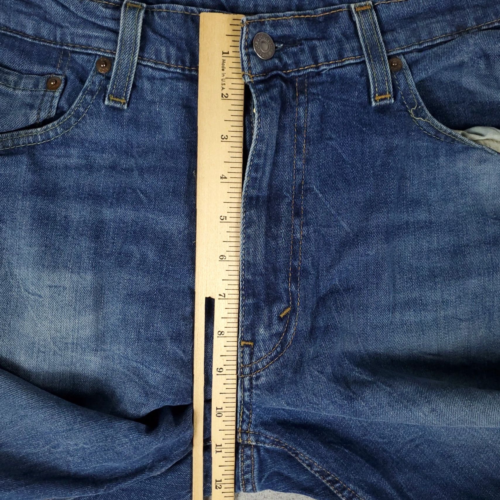 Levi's Levis 541 Athletic Fit Straight Leg Jeans Mens 36x32 Blue Cotton Blend Size US 36 / EU 52 - 4 Thumbnail