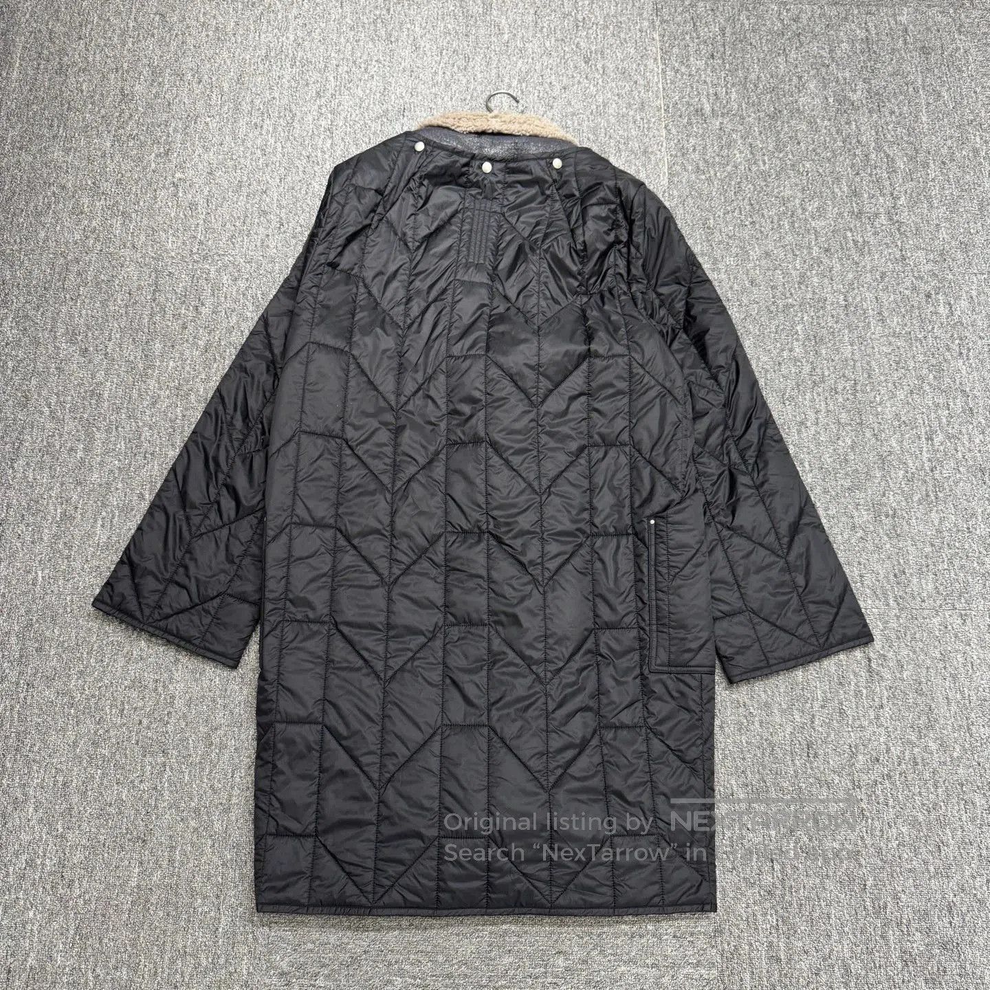 Rick Owens Black Quilted Long Coat with Faux Fur Lining. Size US XXS / EU 40 - 5 Thumbnail
