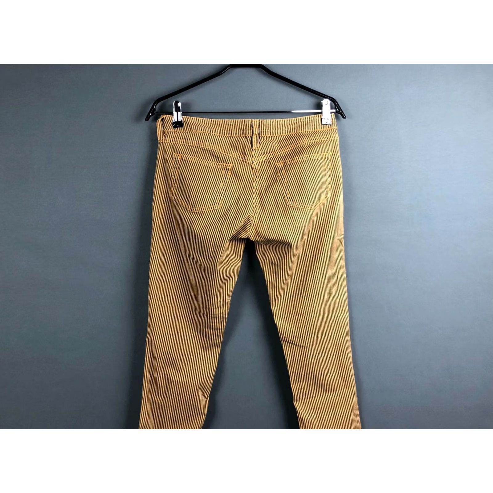 Vintage Etoile Isabel Marant Pants Cotton Women Size 2 Yellow Striped Pants Women Regular Cotton 26.4in Inseam Yellow Striped Etoile Isabel Marant Women Pants Size 26" / US 2 / IT 38 - 5 Thumbnail