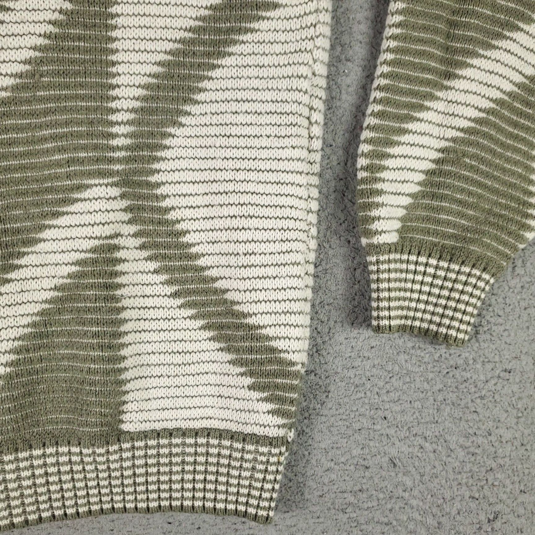 Vintage Jed Mens Beige Large Extra Large Vintage 80s Knit Pullover Sweatshirt Size US L / EU 52-54 / 3 - 4 Thumbnail