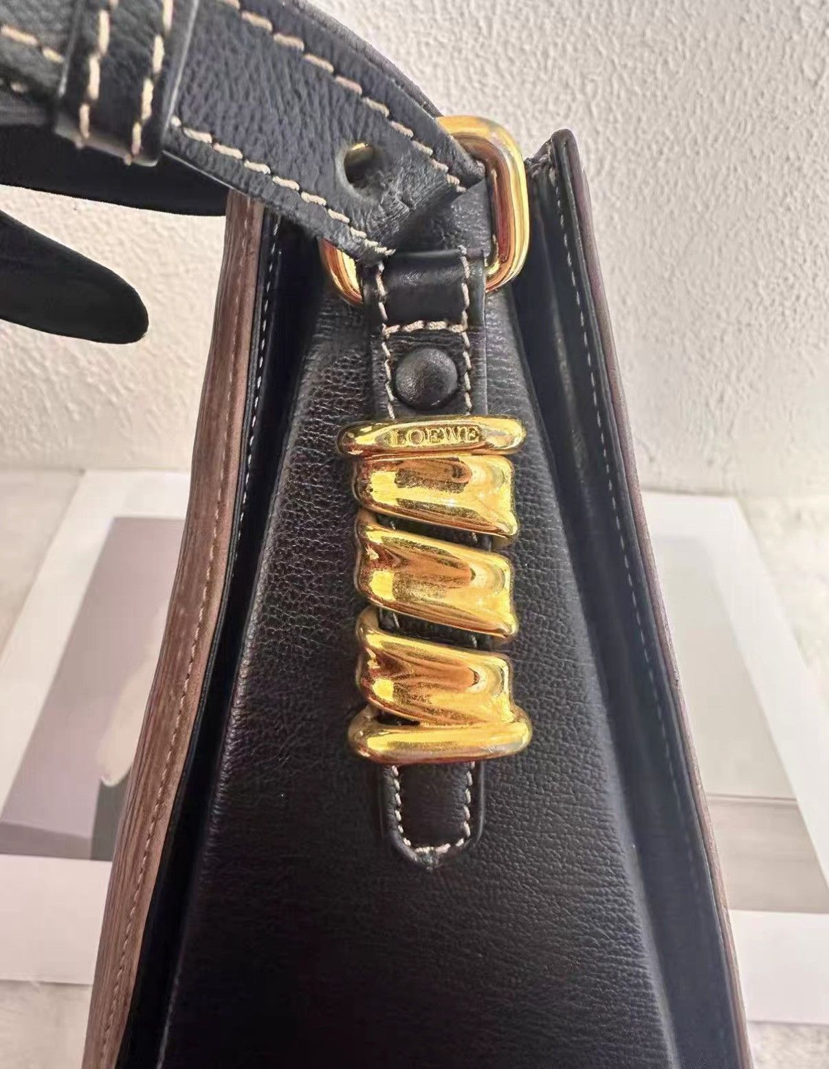 Loewe Loewe black and brown crossbody bag J38 Size ONE SIZE - 6 Thumbnail