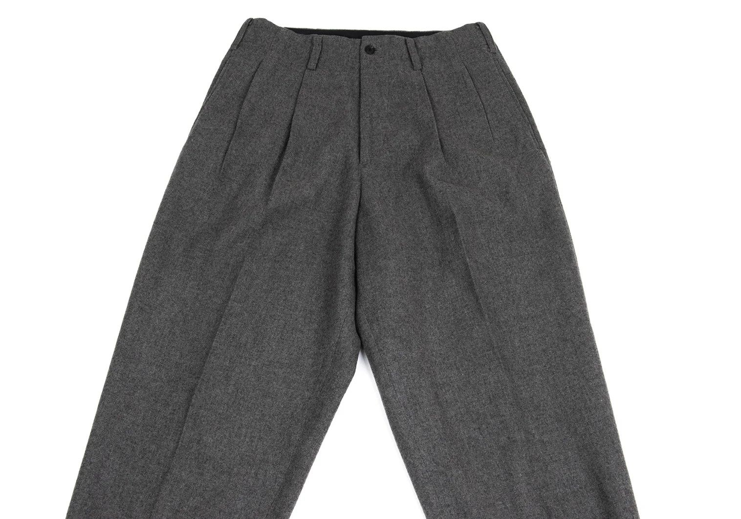 Yohji Yamamoto Yohji Yamamoto Felt Wool Tapered Pants Size US 36 / EU 52 - 2 Thumbnail