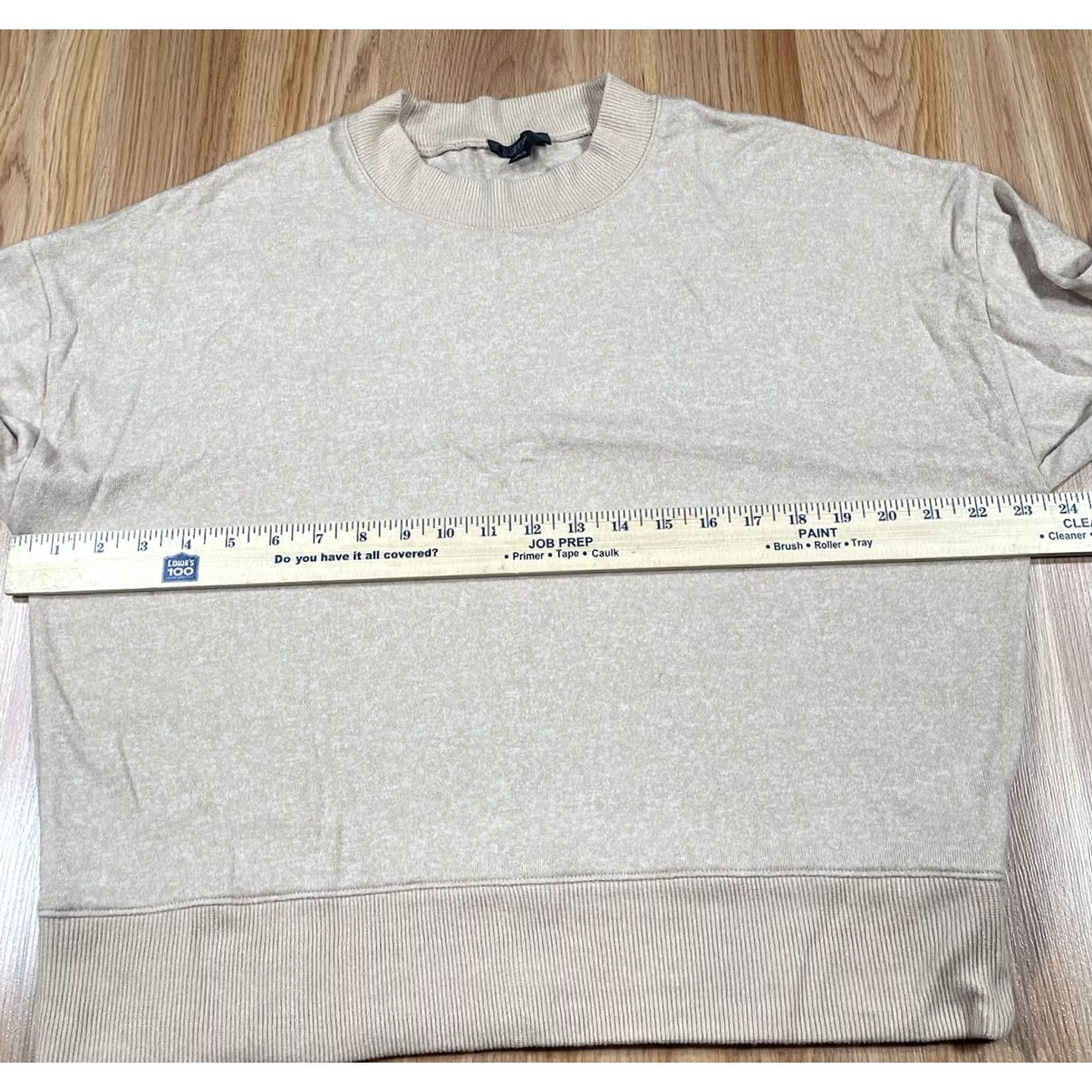 Vintage J Crew Sweater Womens XL Beige Knit CrewNeck LongSleeve Pullover Polyester Blend Size XL / US 12-14 / IT 48-50 - 7 Thumbnail
