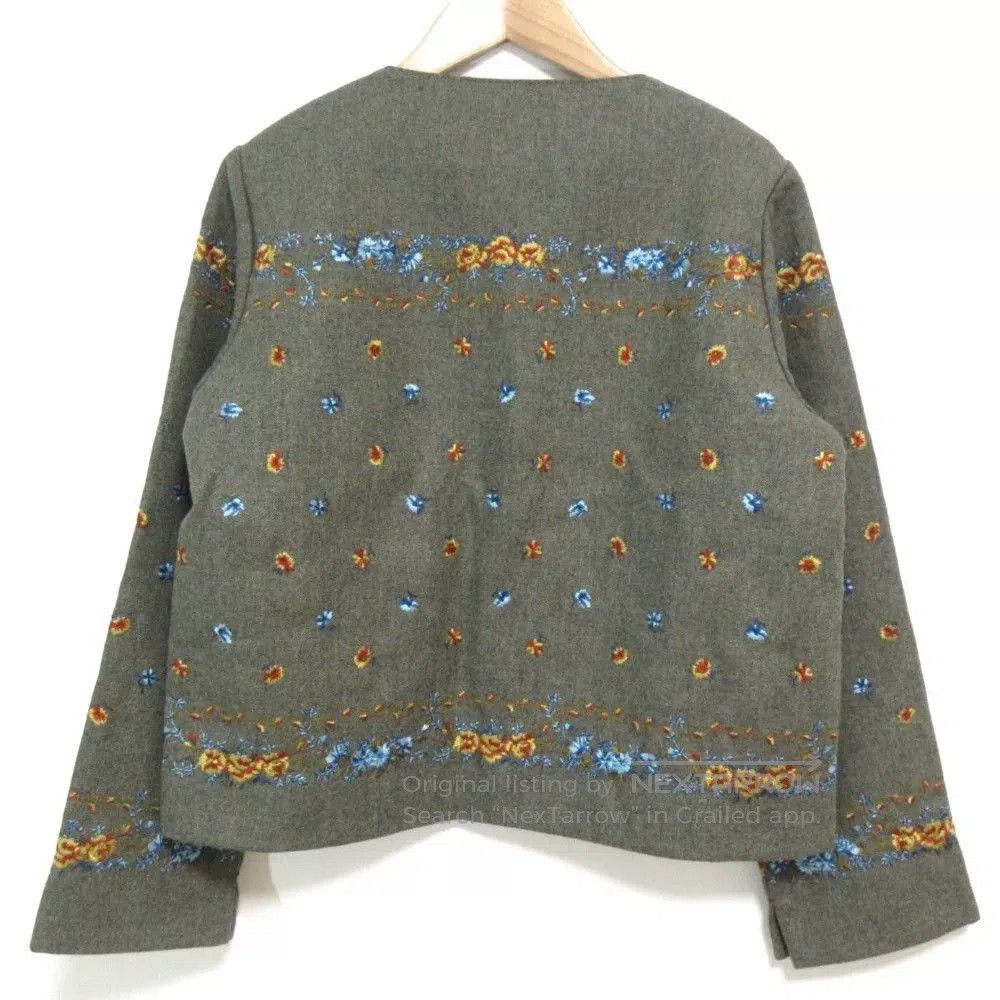 Other Floral Embroidered Wool Jacket. Size M / US 6-8 / IT 42-44 - 2 Thumbnail