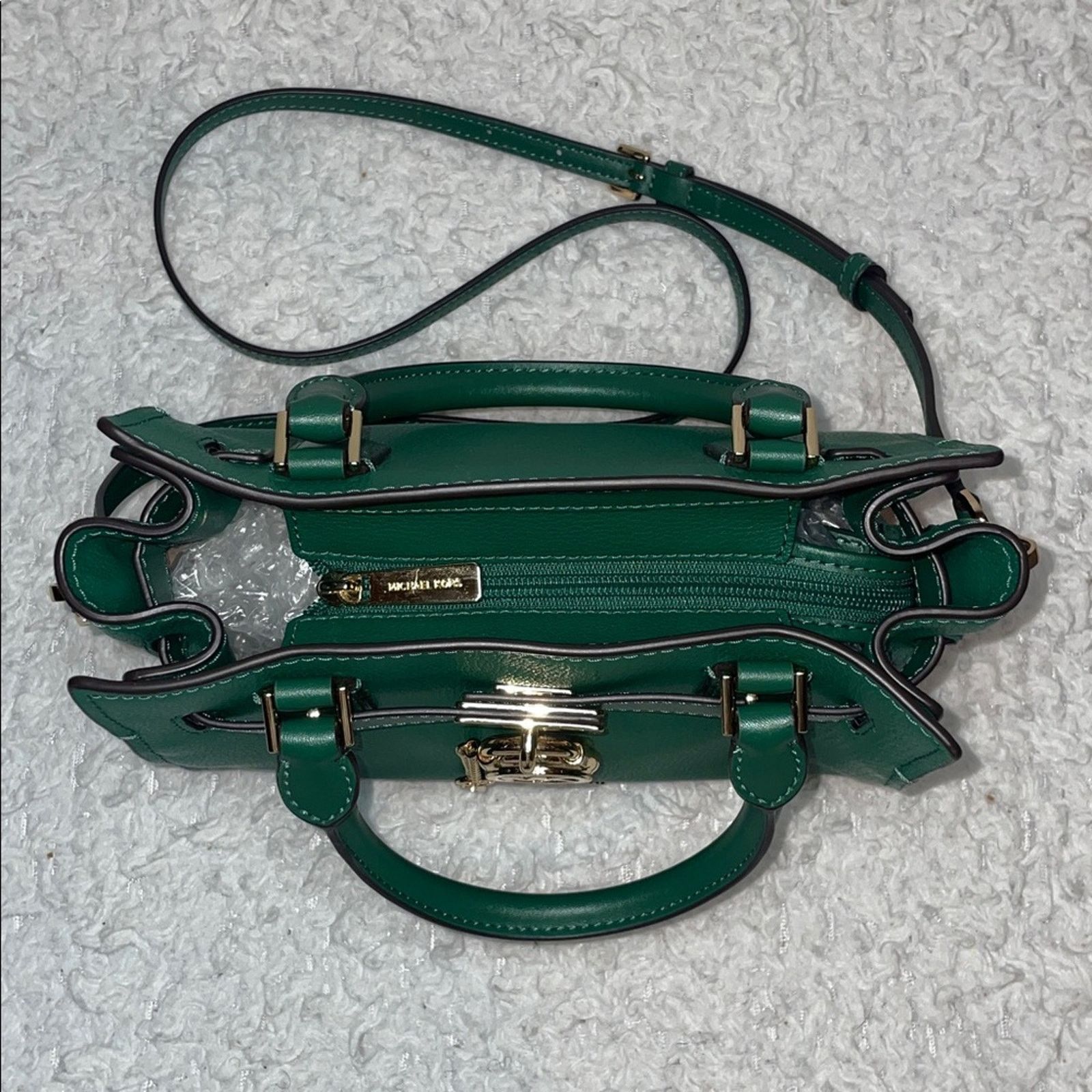 Michael Kors Michael Kors Hamilton Green Satchel Size ONE SIZE - 9 Thumbnail
