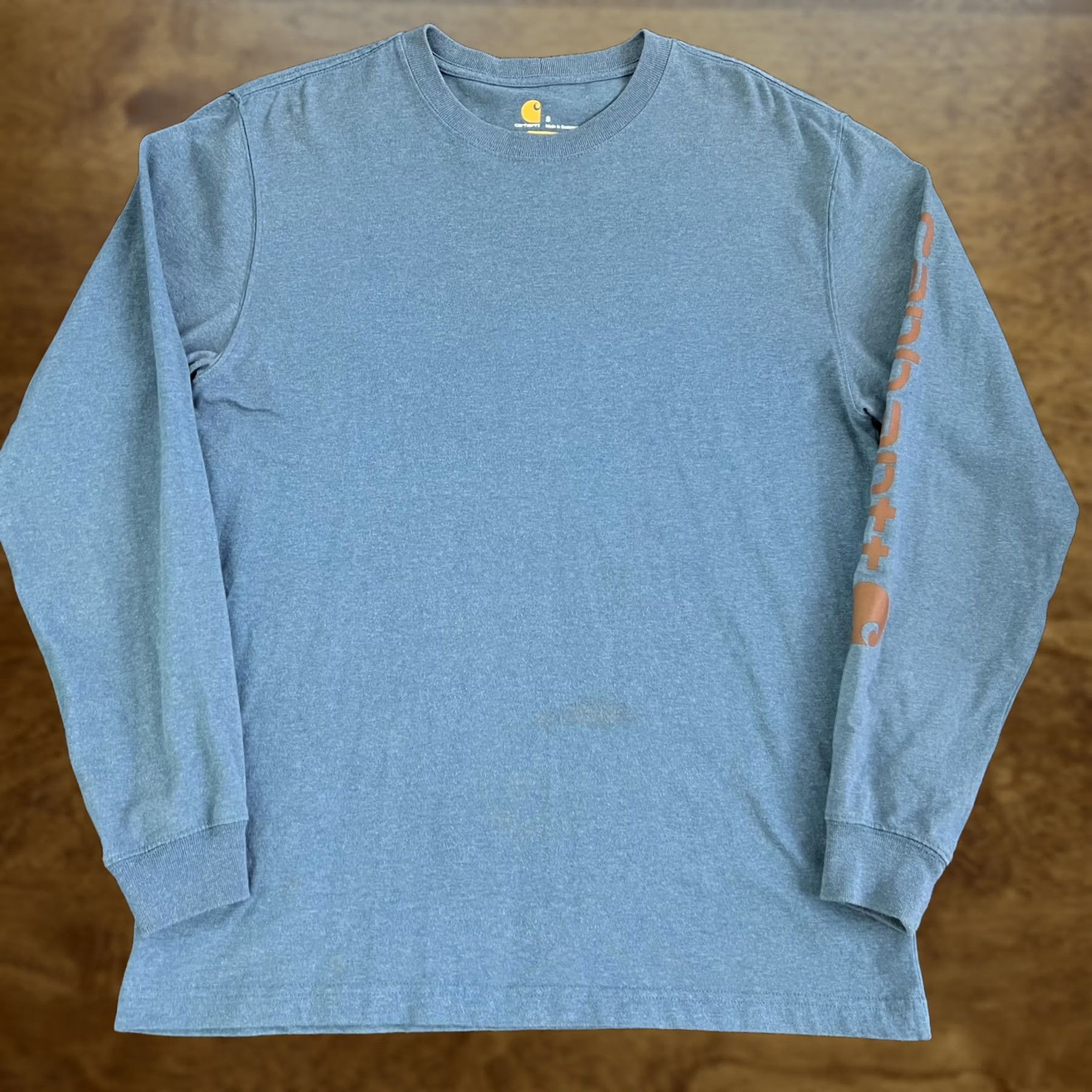Carhartt Carhartt Shirt Mens Small Blue Original Fit Long Sleeve Workwear Tee T-Shirt Size US S / EU 44-46 / 1 - 1 Thumbnail