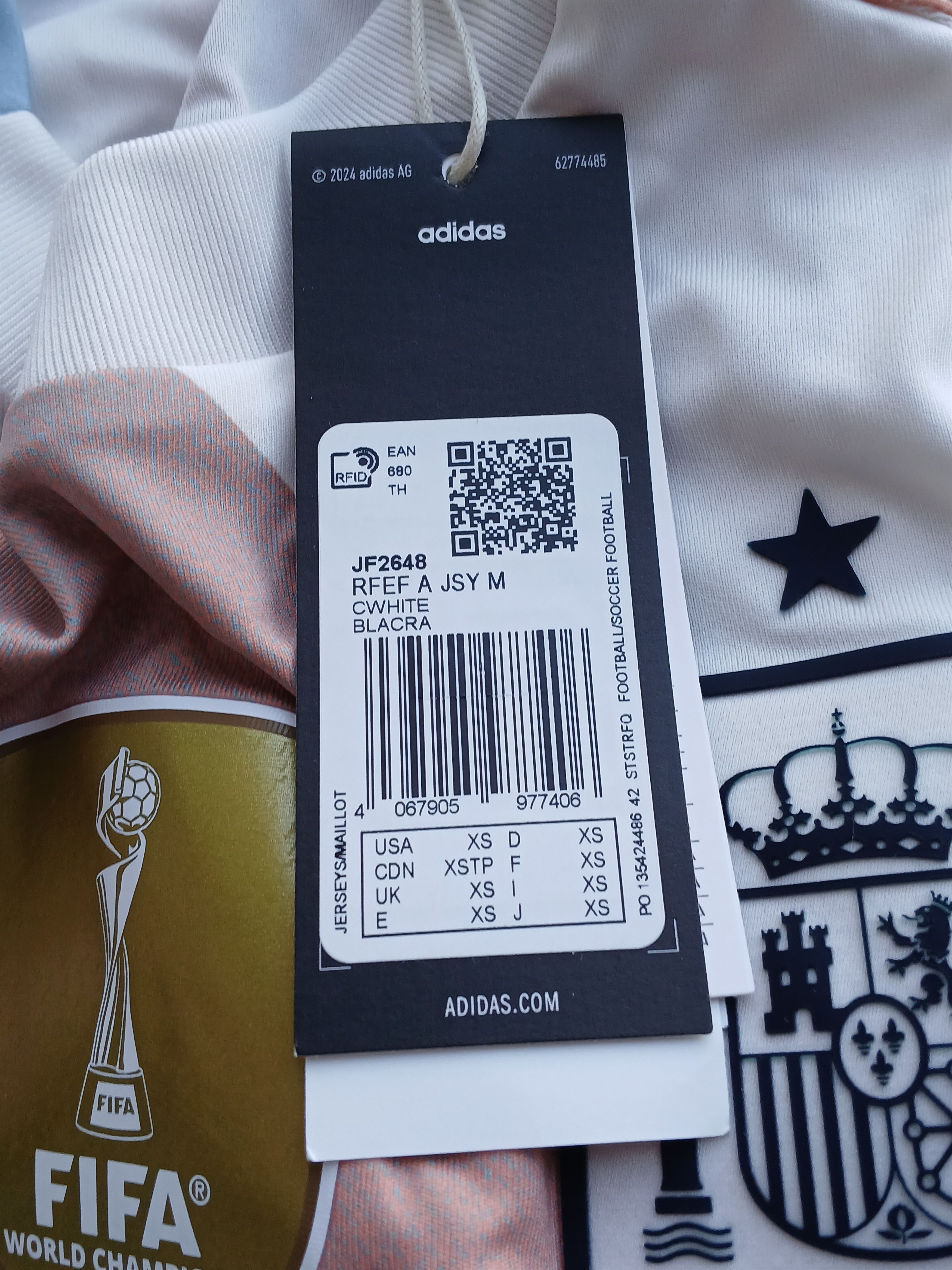 Adidas New Spain National Team 2025 Away Football Jersey T-Shirt Size US XS / EU 42 / 0 - 10 Thumbnail