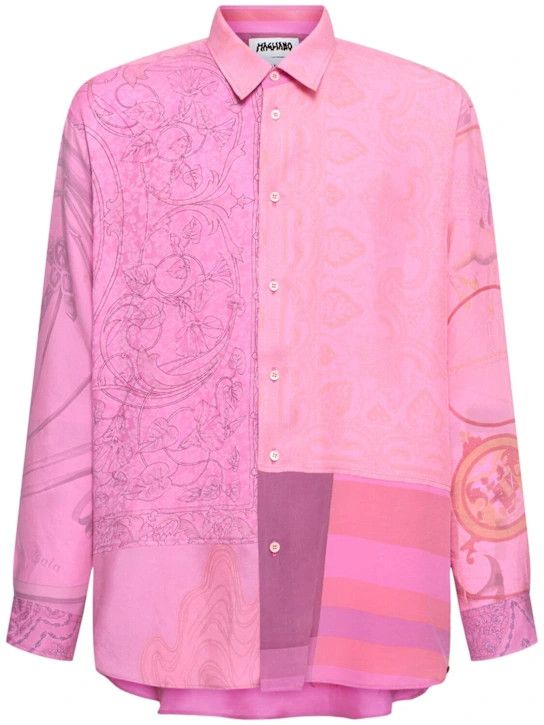 Magliano o1lsvrm0425 Pink Surplus Silk Shirt in Surplas Pink Size US S / EU 44-46 / 1 - 1 Thumbnail