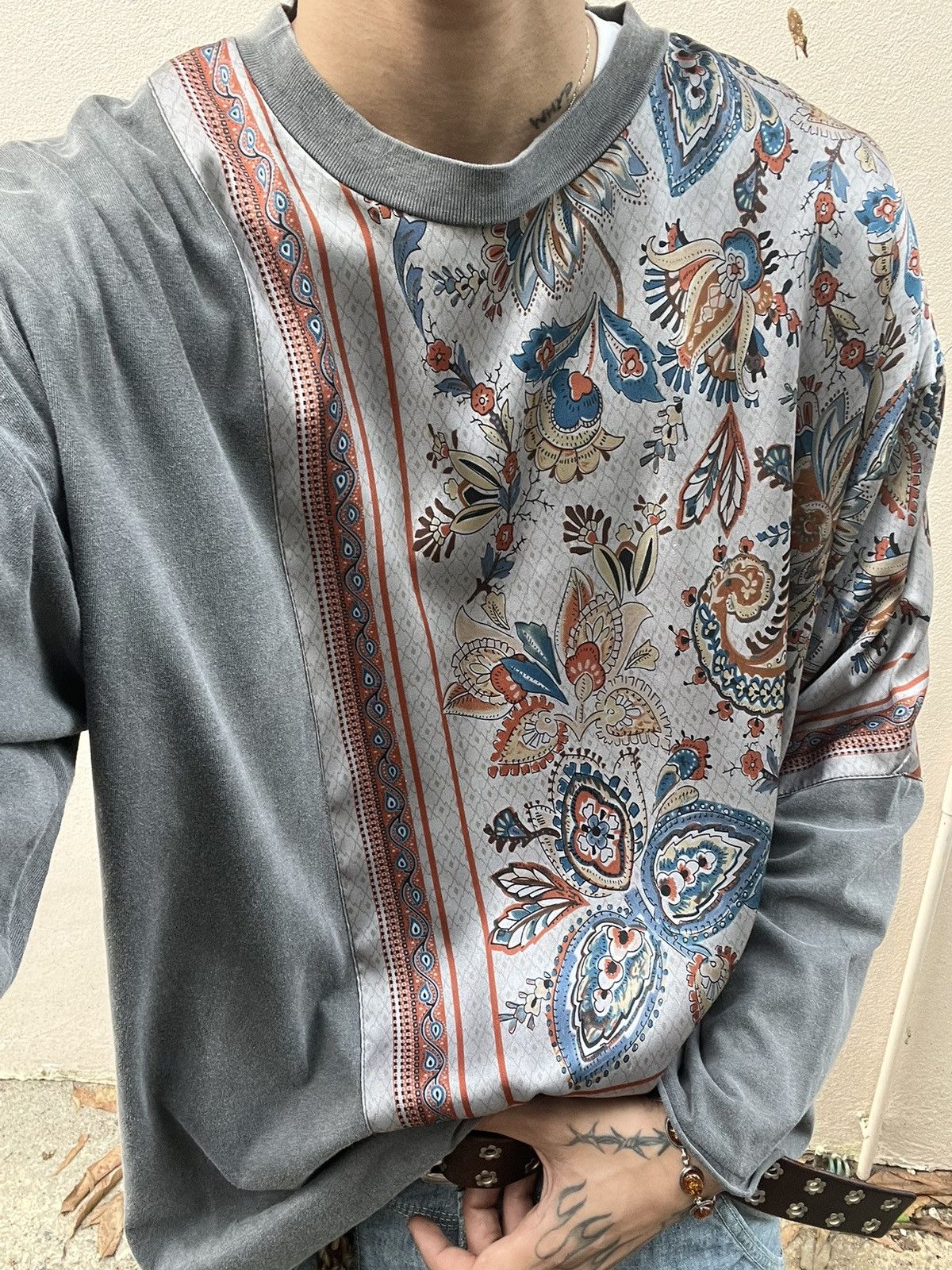 Niko and… long sleeve shirts bandana patchwork