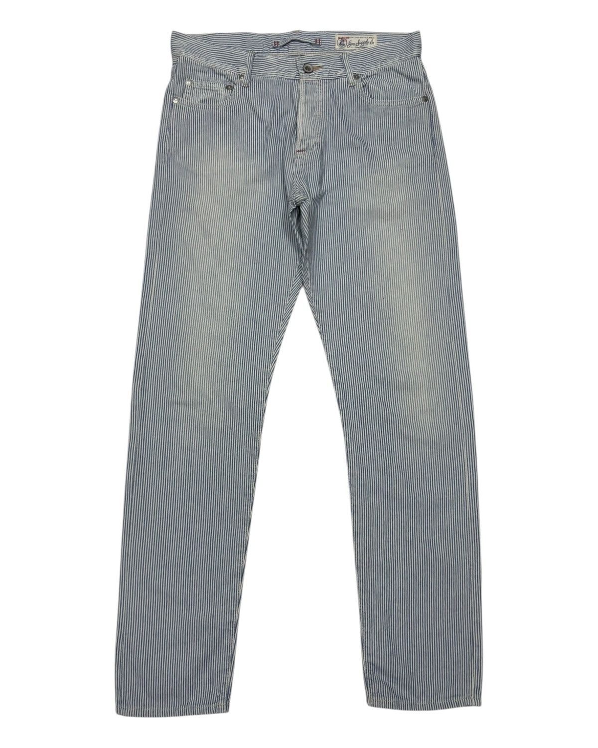 GOA Goa Blue Stripe Nice Faded Denim Pants Size 30" / US 8 / IT 44 - 7 Thumbnail