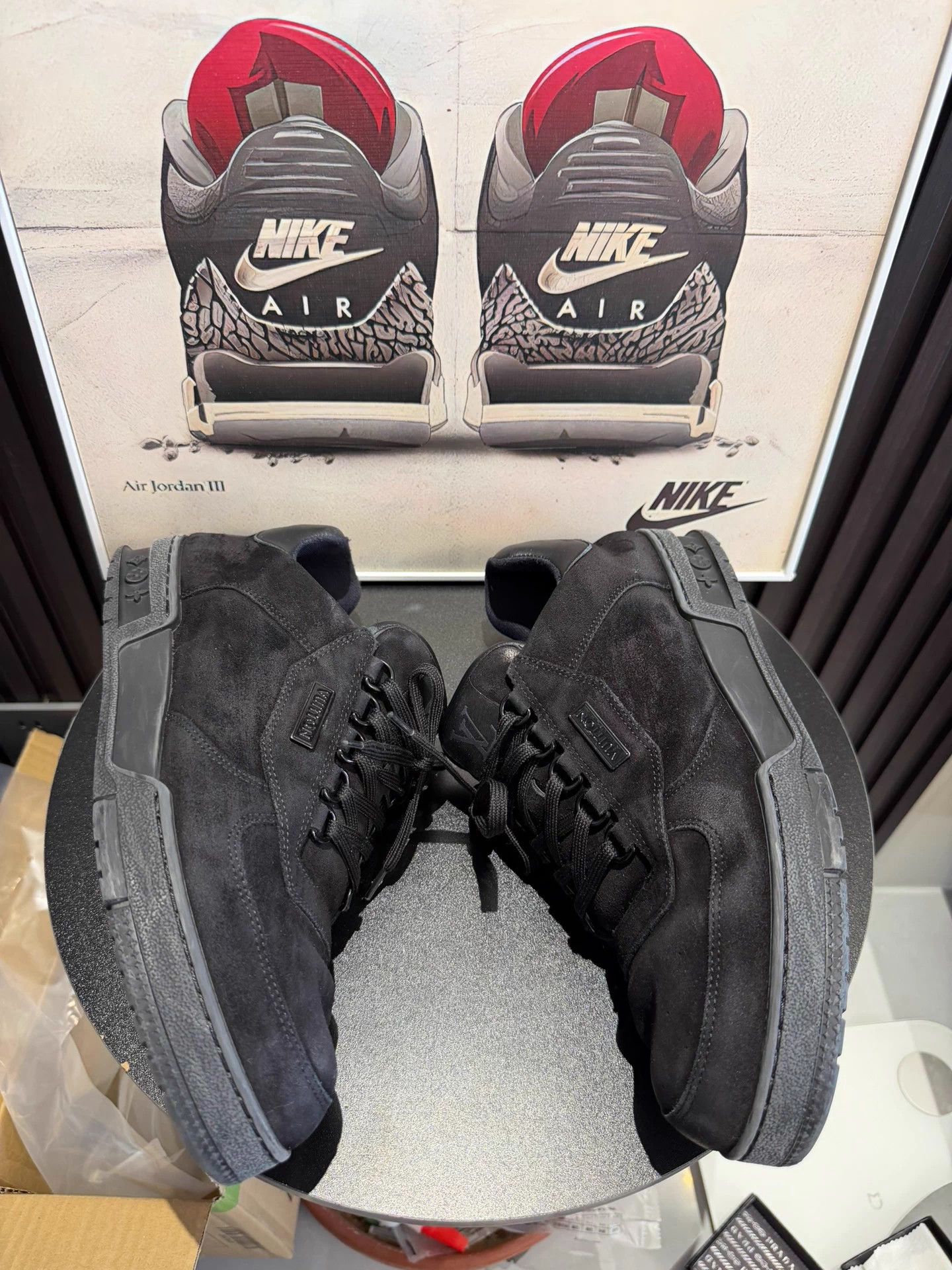 Louis Vuitton LV Trainer Black UK8 (42) 1A5YSD Size US 9 / EU 42 - 4 Thumbnail