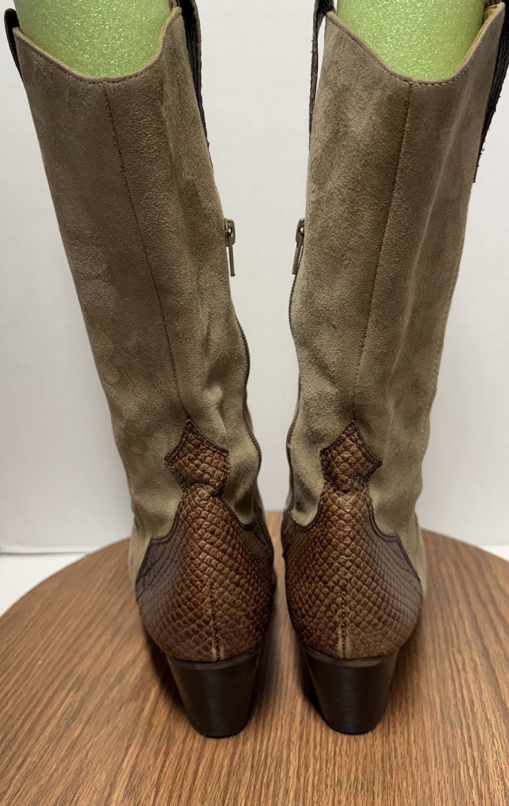 Other Paul Green Munchen Women Handmade Suede Cowgirl Boots Size US 8 / IT 38 - 4 Thumbnail