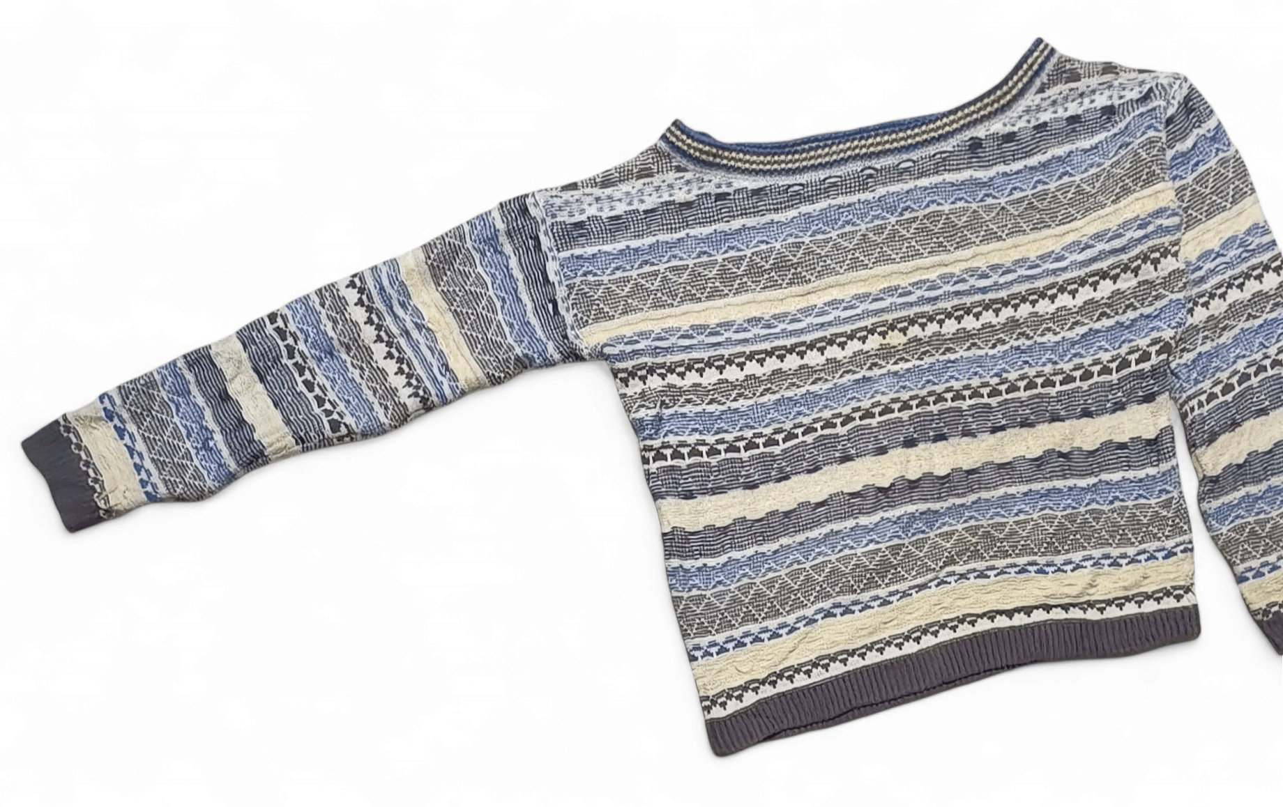 Other Vintage 90s TIGER LILY Women's Ethnic Striped Knit Sweater Size L / US 10 / IT 46 - 3 Thumbnail