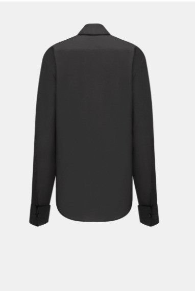 Dior o1w1db10924 Silk Ascot Blouse in Black Size XS / US 0-2 / IT 36-38 - 2 Thumbnail