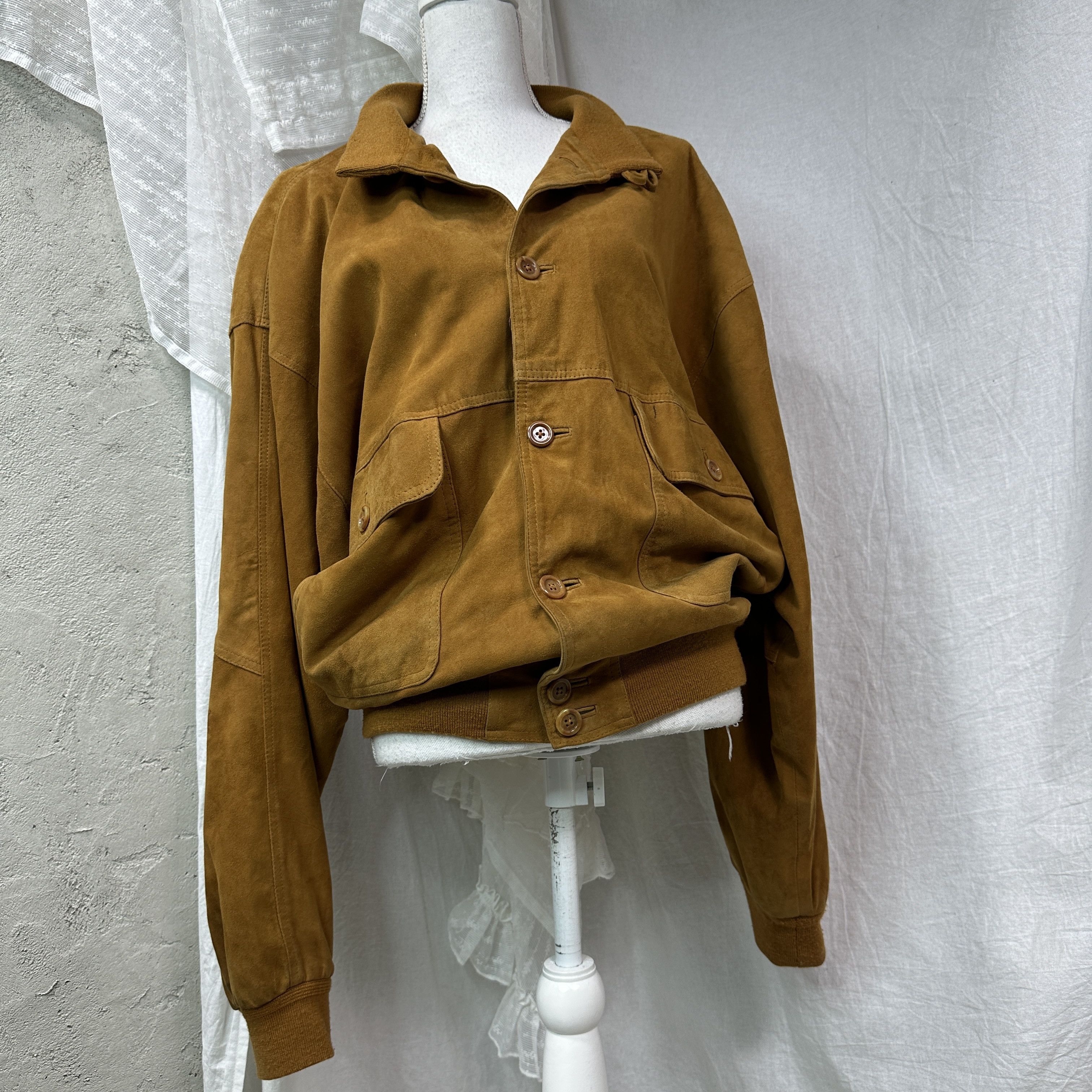 Vintage Vintage Leather Suede Old School Moto Jacket 90s Size US XXL / EU 58 / 5 - 10 Thumbnail