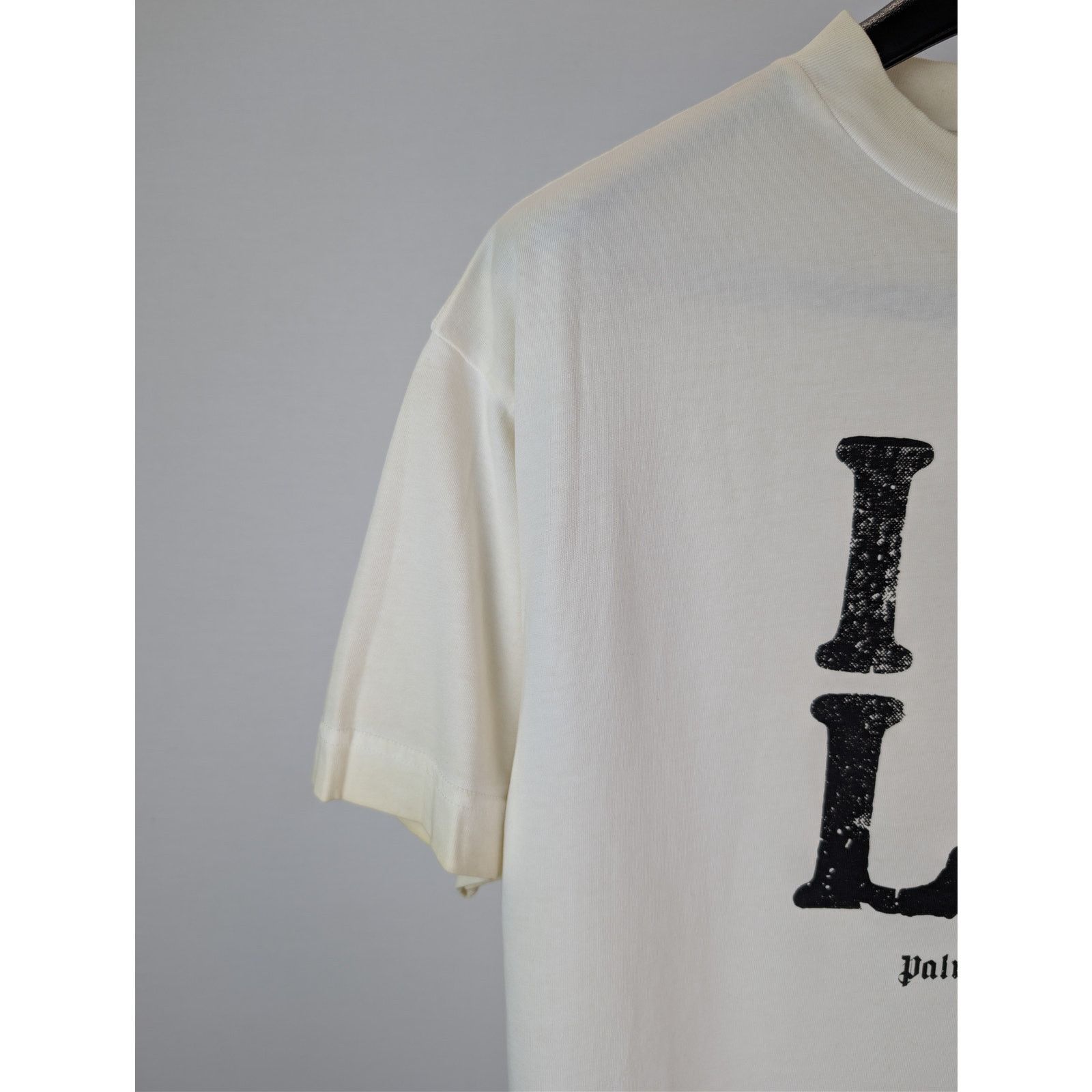 Palm Angels o1rshd1 Double Oversized LA T-Shirt in Off White / Yellow Size US XL / EU 56 / 4 - 6 Thumbnail
