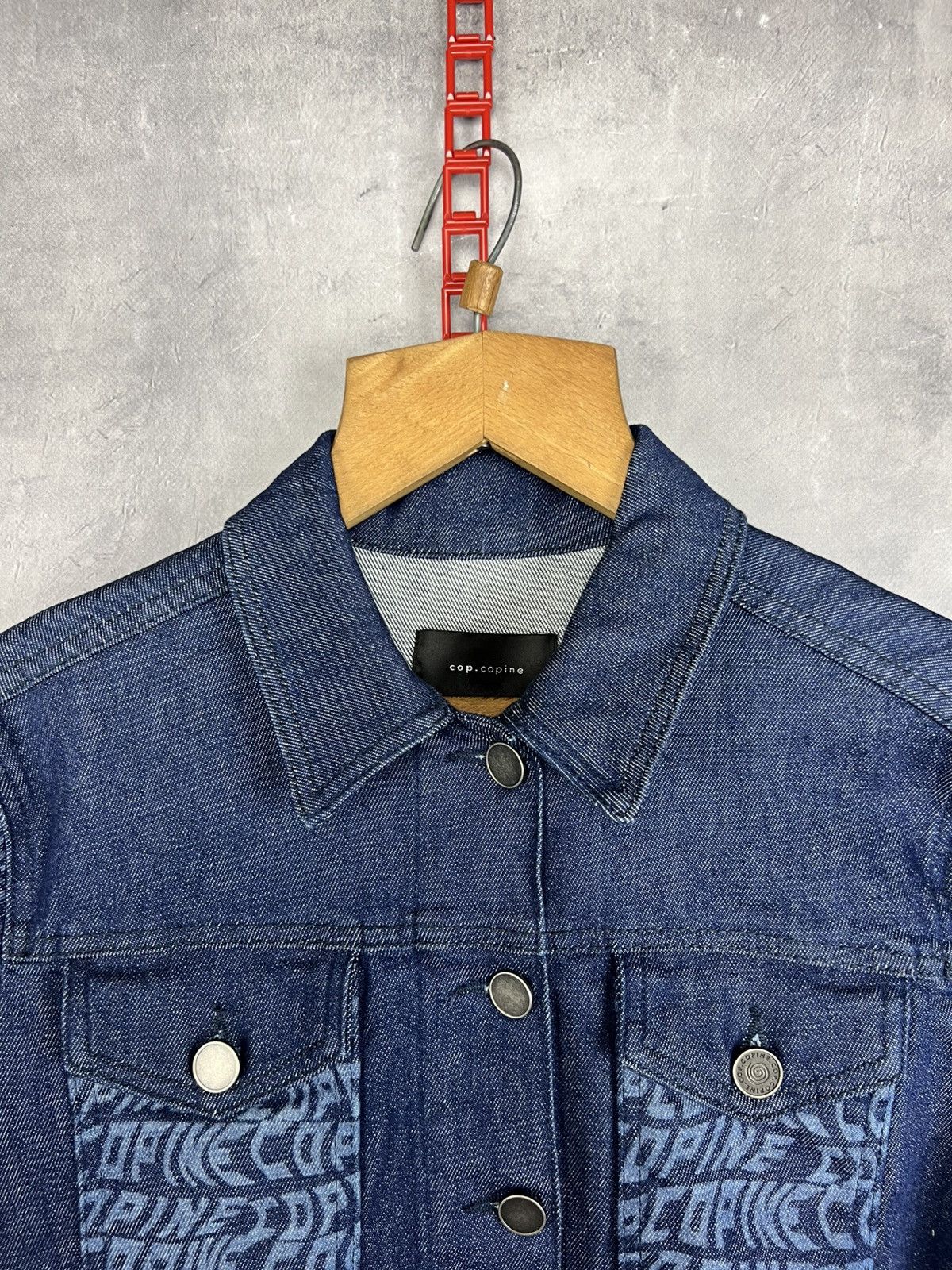 Cop Copine Cop Copine Y2K Women Monogram Denim Jacket Size 38 Size XS / US 0-2 / IT 36-38 - 10 Thumbnail