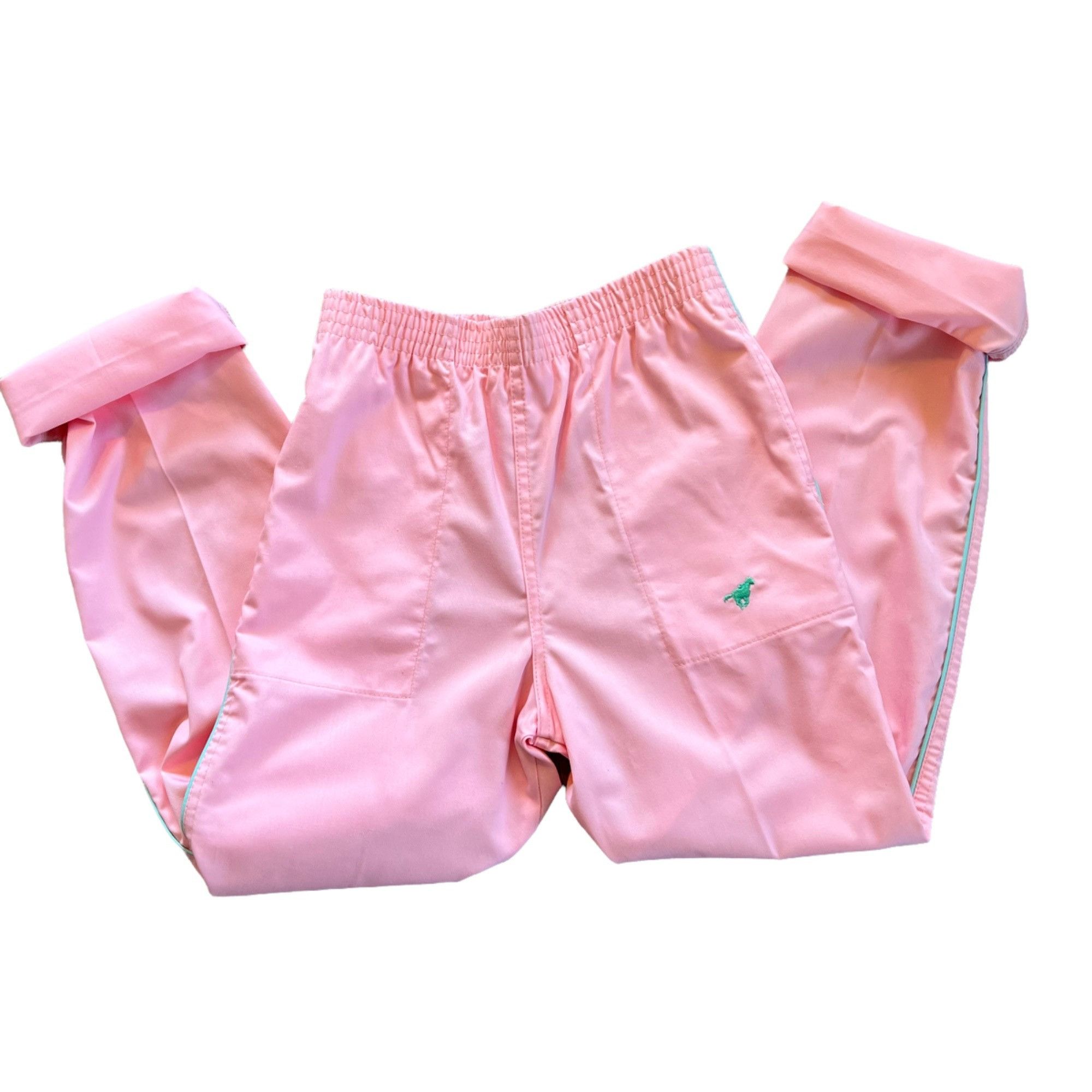 Vintage Vintage Wrangler High Rise Bubble Gum Pink & Pastel Blue Pan Size 28" / US 6 / IT 42 - 1 Thumbnail