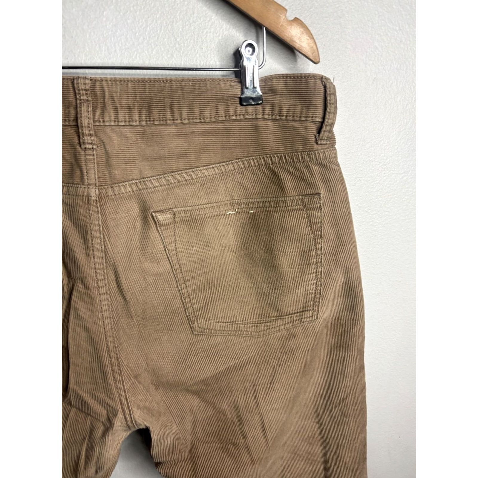 J.Crew J.Crew Pants Mens 34x32 Beige Corduroy 770 Straight 5-Pocket Casual Cords Pants Shirt? Size US 34 / EU 50 - 2 Thumbnail