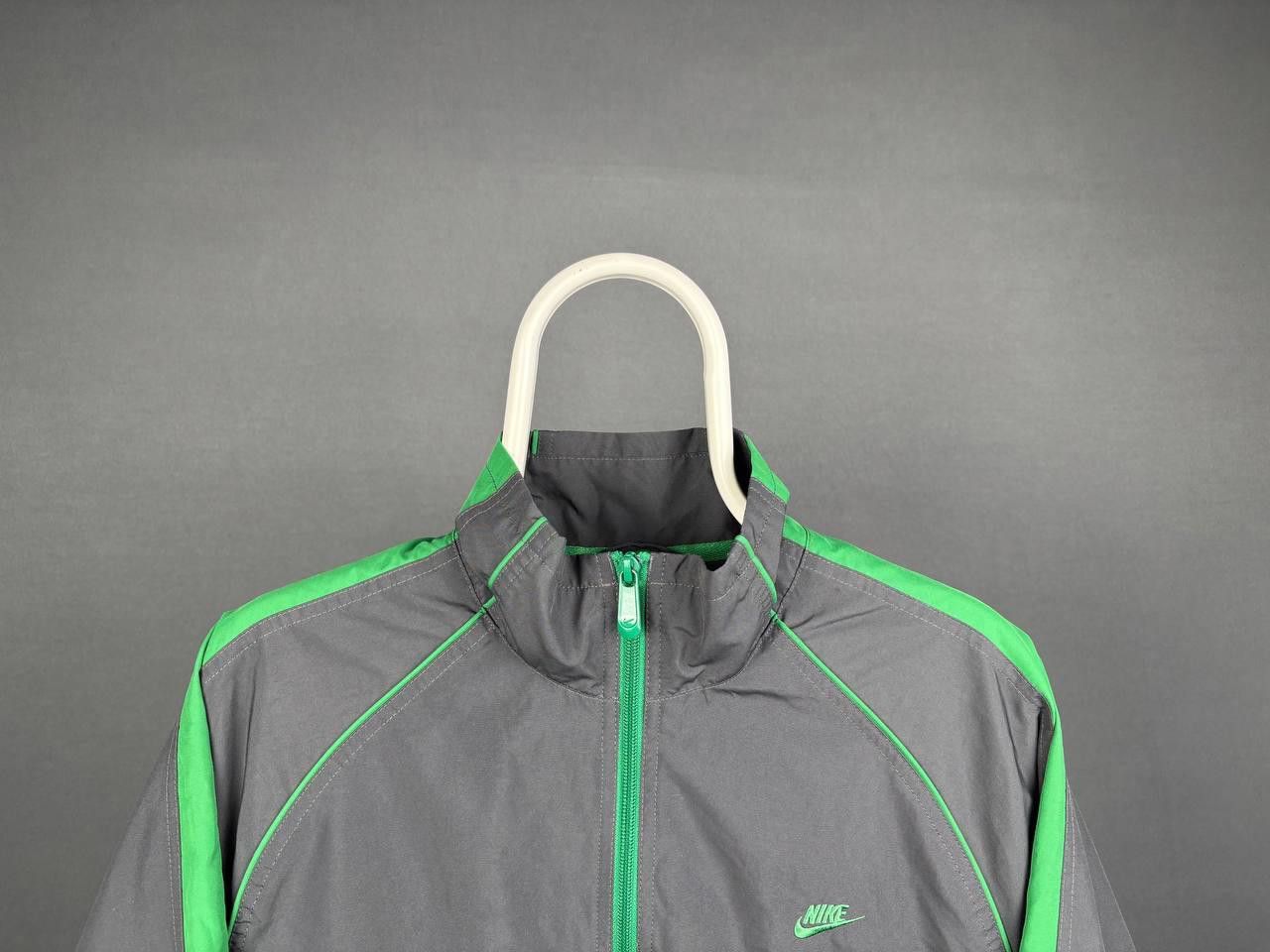 Nike Nike Windbreaker Jacket Size M Gray Green Full Zip Vintage Size US M / EU 48-50 / 2 - 2 Thumbnail
