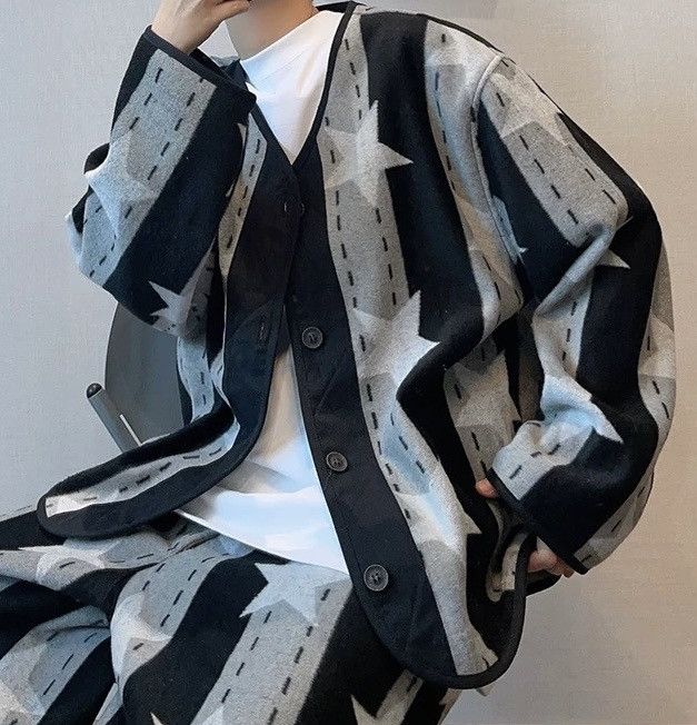 Japanese Brand Avant garde fashion y2k retro star print punk jacket Size US M / EU 48-50 / 2 - 4 Thumbnail