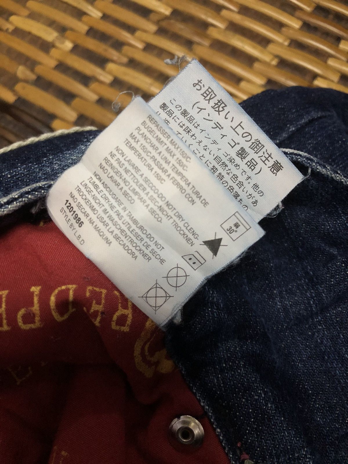 Designer × Hysteric Glamour × Japanese Brand Vintage Red Pepper Jeans Japanese Brand Size 31" - 23 Thumbnail