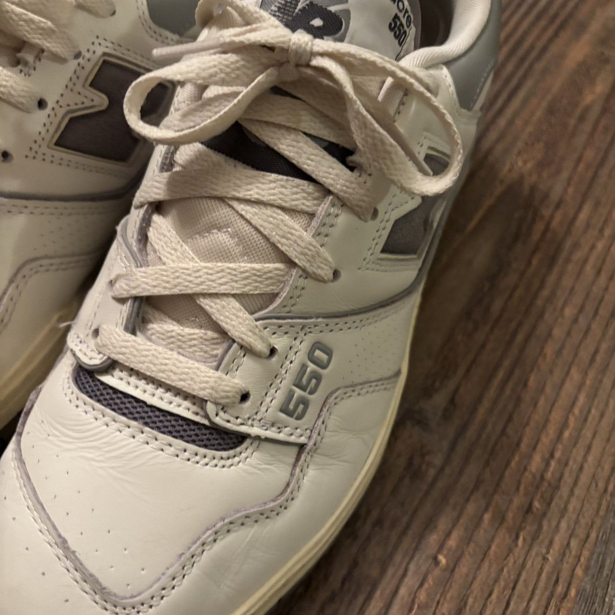 New Balance New Balance x Aime Leon Dore 550 White Grey Size US 10.5 / EU 43-44 - 6 Thumbnail