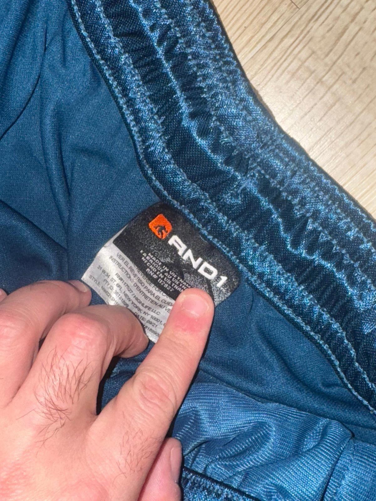 JW Anderson AND1 Teal/Orange Shiny Dazzle Hoop Shorts Mens LG Vintage Size US 34 / EU 50 - 4 Thumbnail