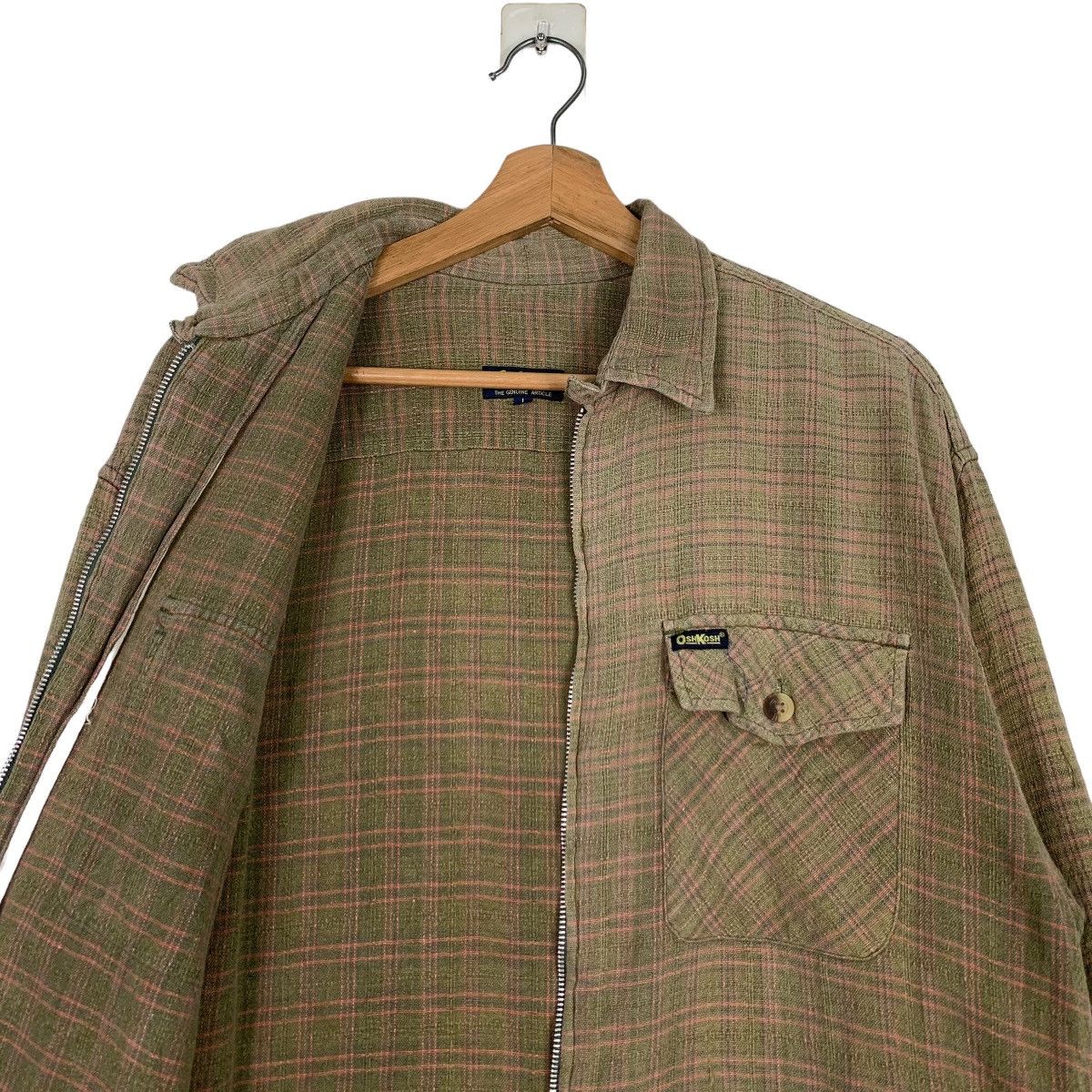 Oshkosh OSHKOSH Checked Plaid Double Pocket Flannel Jacket #0313-C14 Size US L / EU 52-54 / 3 - 9 Thumbnail