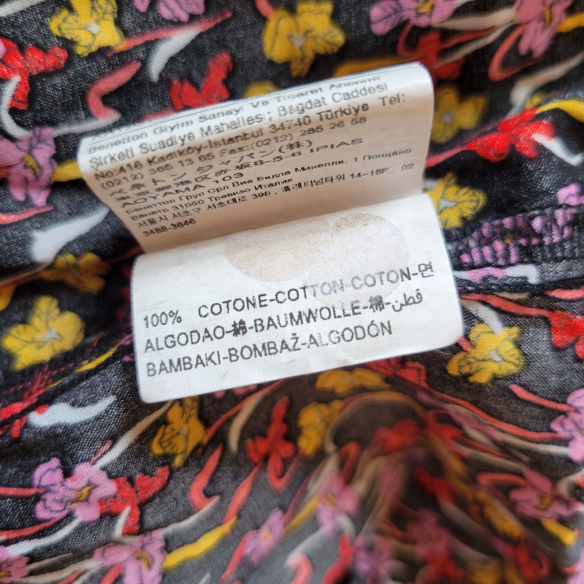 United Colors Of Benetton United Colors Of Benetton Long Sleeve Floral Button Down Shi Size M / US 6-8 / IT 42-44 - 6 Thumbnail