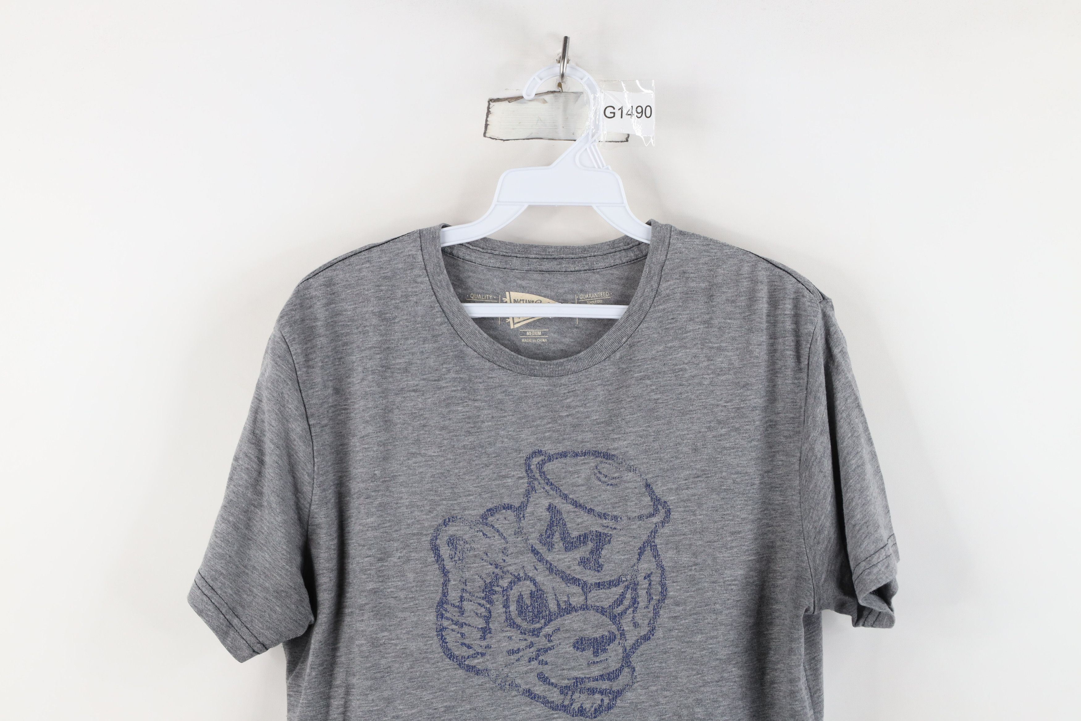 Vintage Retro University of Michigan Jersey Knit T-Shirt Gray Size US M / EU 48-50 / 2 - 2 Thumbnail