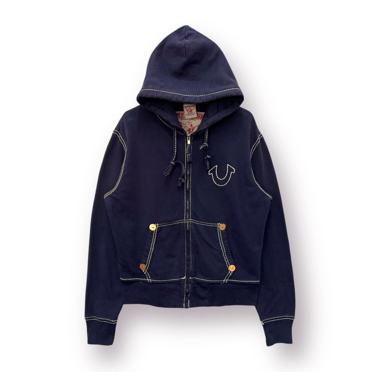 True Religion 🔥 True Religion indigo Hoodie Zipper Sweat Jacket - S Size US S / EU 44-46 / 1 - 2 Thumbnail