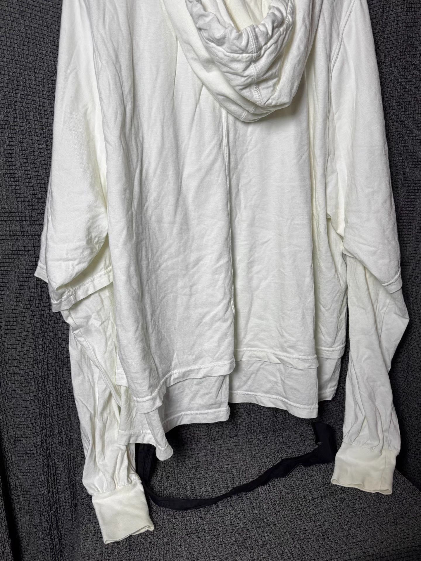 Rick Owens Rick Owens Fake Two-Piece Drawstring Hoodie Size US L / EU 52-54 / 3 - 4 Thumbnail