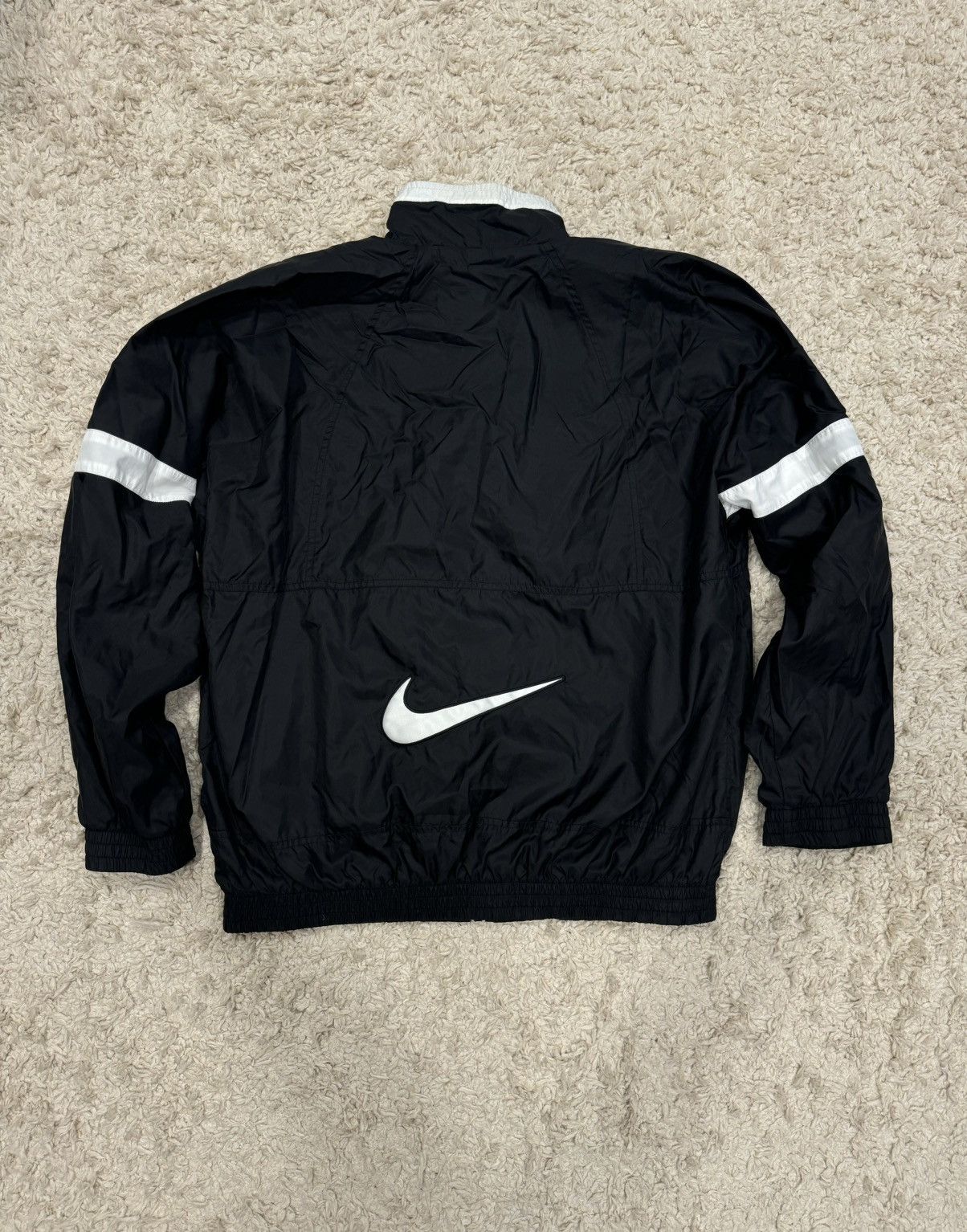 Nike Y2K Vintage Nike Big Swoosh Nylon Jacket Size US L / EU 52-54 / 3 - 2 Thumbnail