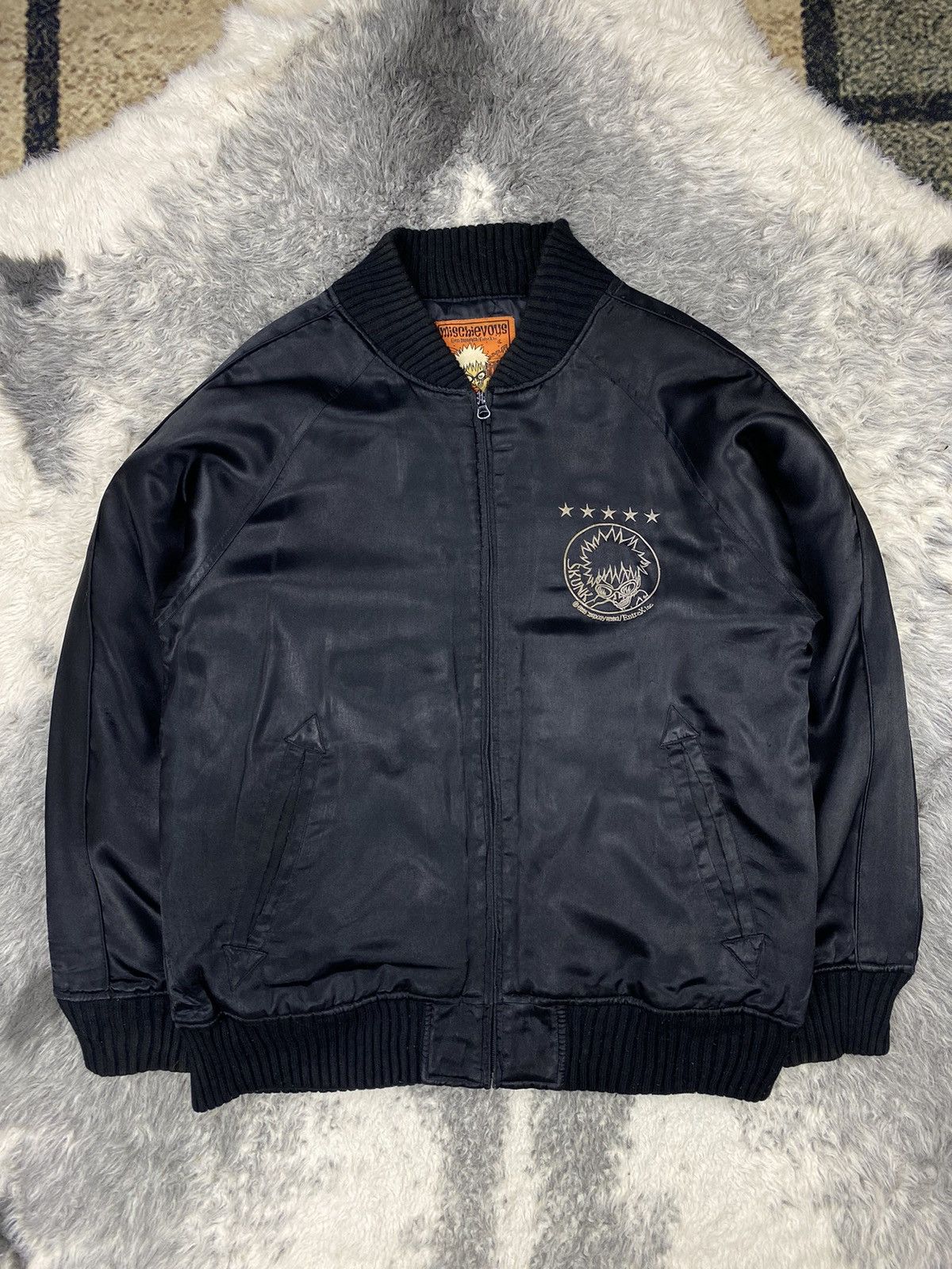 Japanese Brand × Seditionaries Mischievous Skunk Punk by Emi Nakayama Satin Quilted Bomber Size US M / EU 48-50 / 2 - 1 Thumbnail