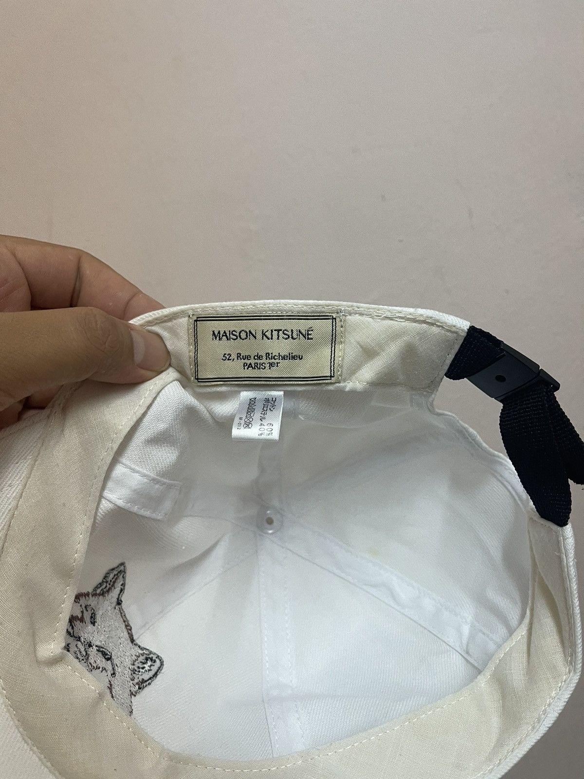Designer × Maison Kitsune Maison Kitsune Large Fox Head Cap Size ONE SIZE - 8 Thumbnail