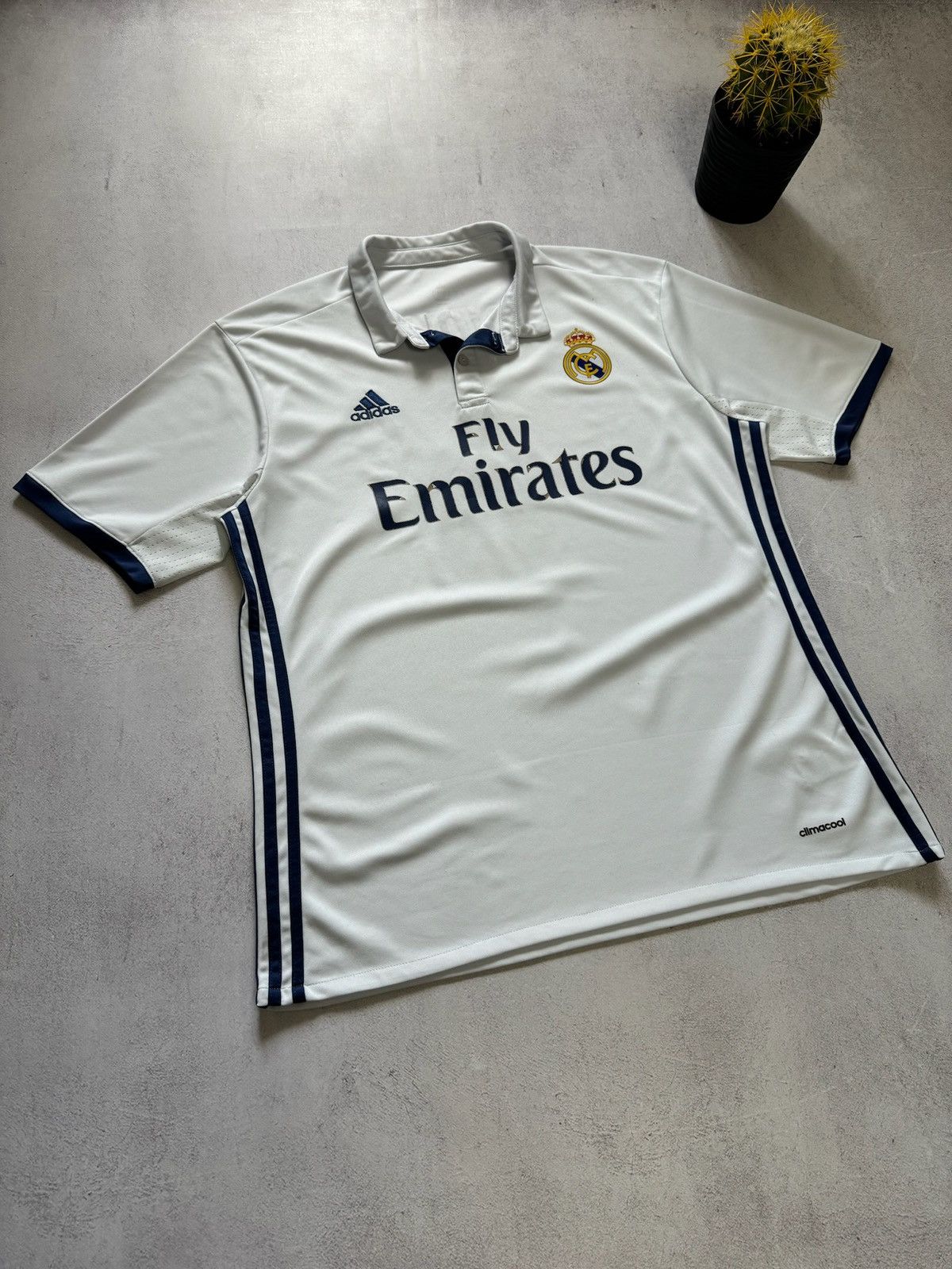 Other HUMOR Vintage Real Madrid Pique Jersey Soccer T Shirt Adidas Size US L / EU 52-54 / 3 - 6 Thumbnail