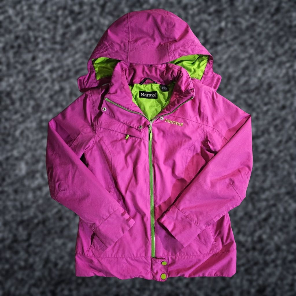 Marmot Marmot Membrane Jacket Softshell Full Zip Hooded Multicolor Green Pink Women's M Size Marmot Membrane Jacket Size M / US 6-8 / IT 42-44 - 1 Thumbnail