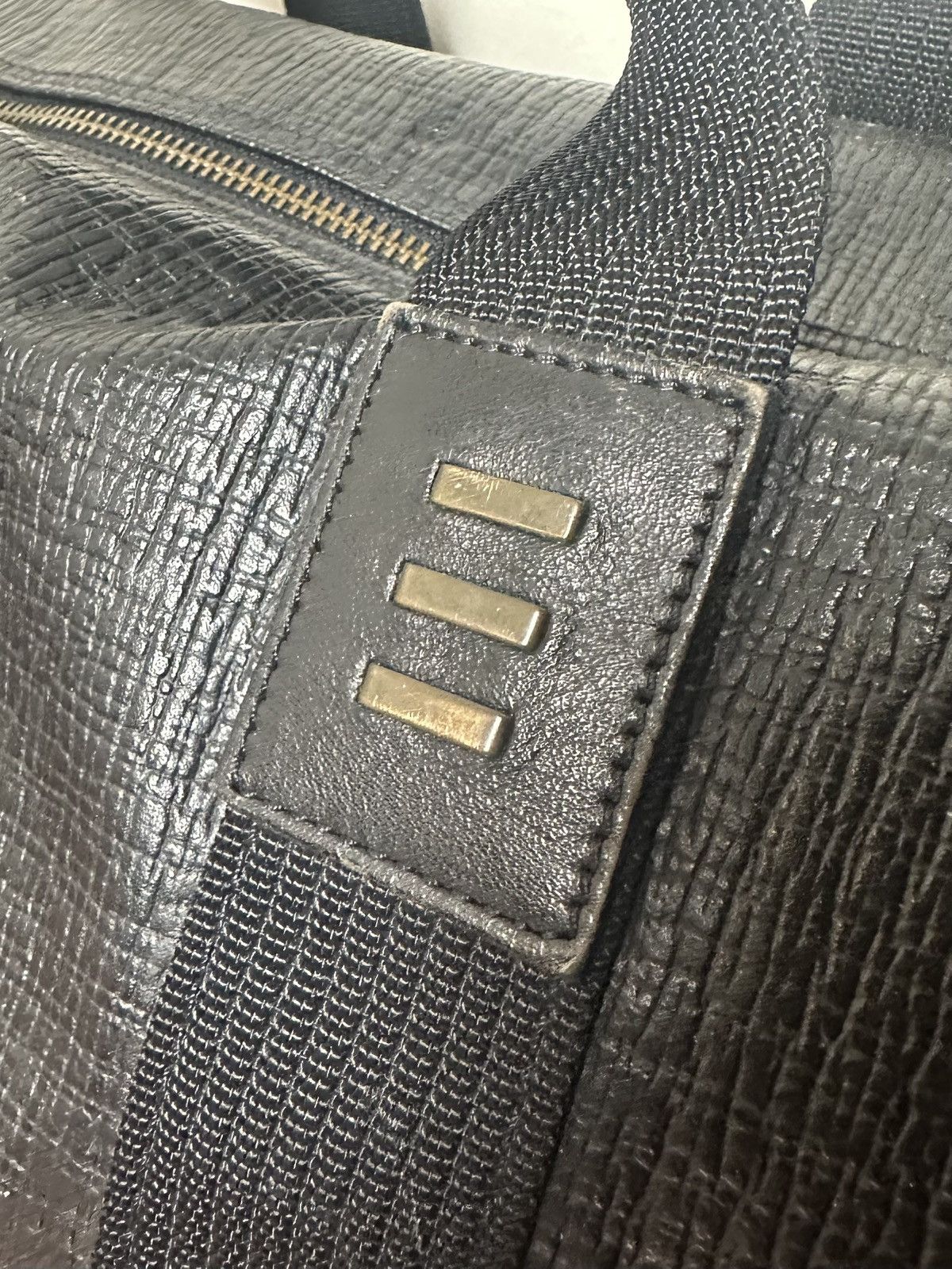 Jean Paul Gaultier Embossed Black Duffle Bag Size ONE SIZE - 10 Thumbnail