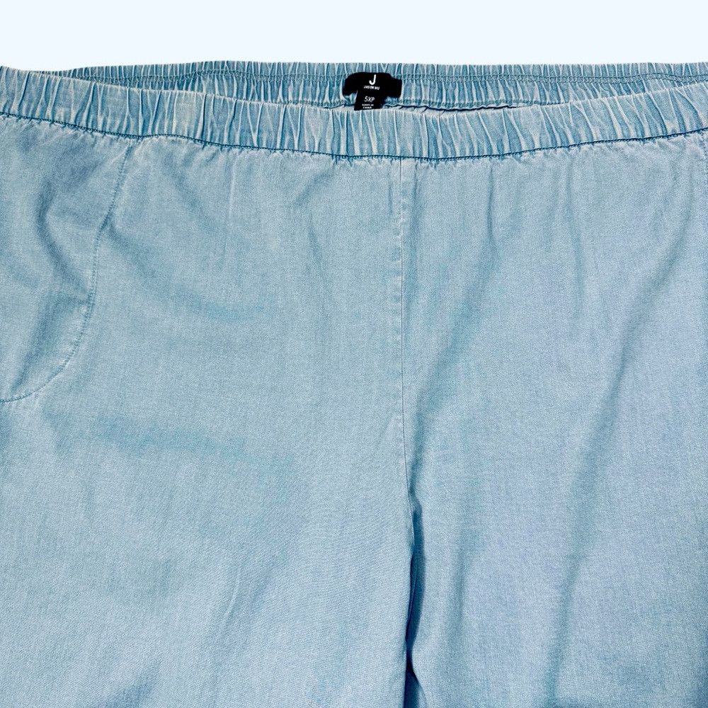 Jason Wu NWT New J Jason Wu Tencel Pull-On Chambray Pants A493533 Si Size 42" / US 20 - 6 Thumbnail