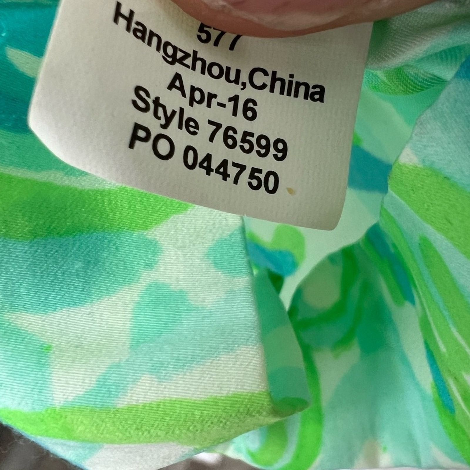 Lilly Pulitzer Lilly Pulitzer Women's Green/Blue Deanna Romper Adj Straps Size 25" / US 0 / IT 36 - 4 Thumbnail