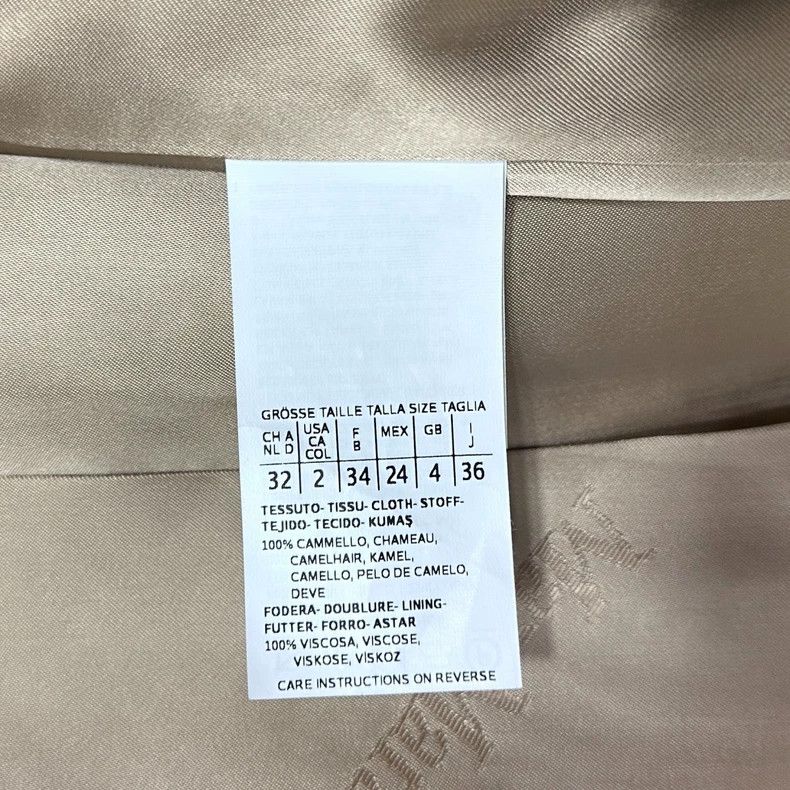 Max Mara Max Mara Camel Manuela Long Coat Size S / US 4 / IT 40 - 4 Thumbnail