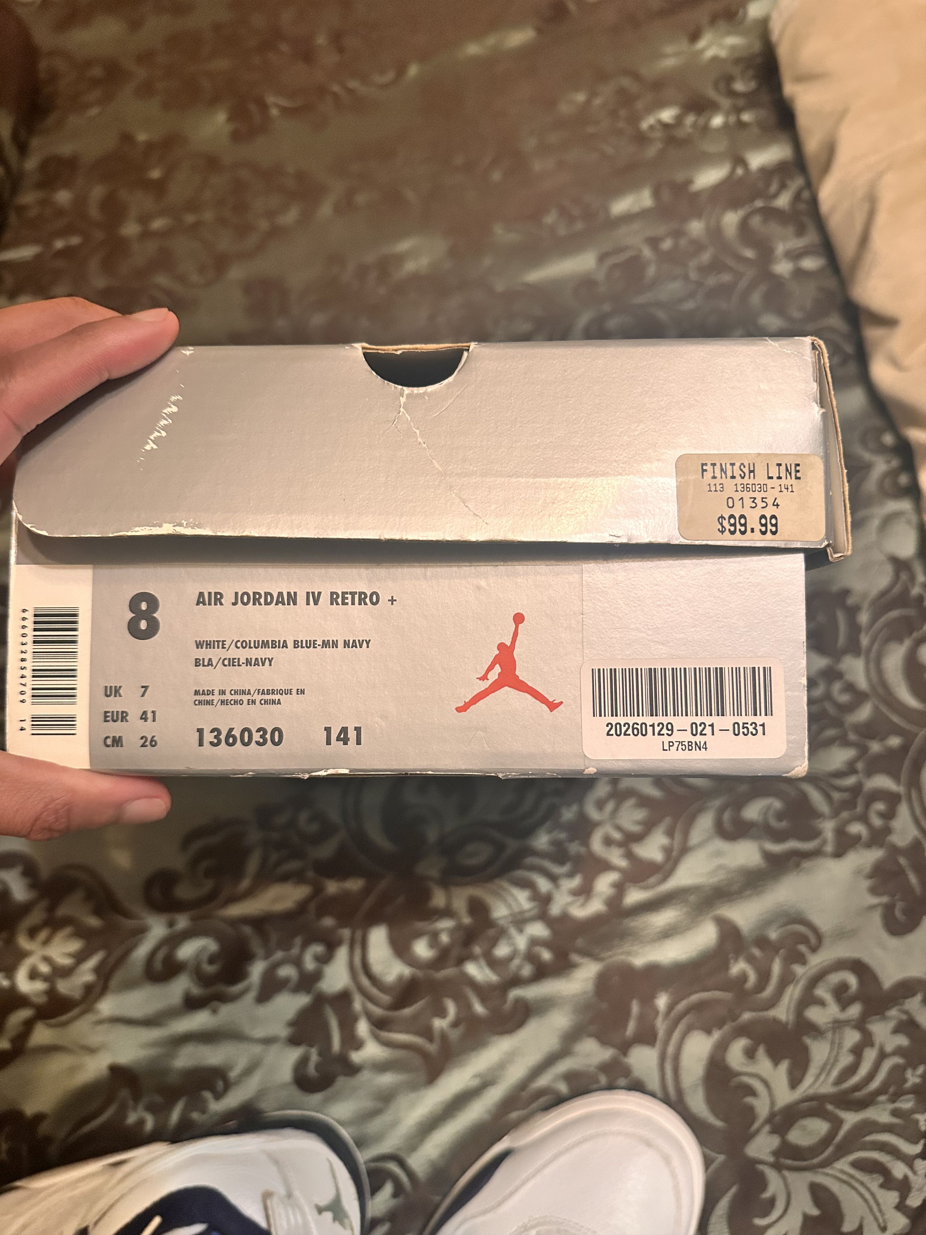 Jordan Brand 1999 Jordan 4 Columbia Size US 8 / EU 41 - 1 Thumbnail