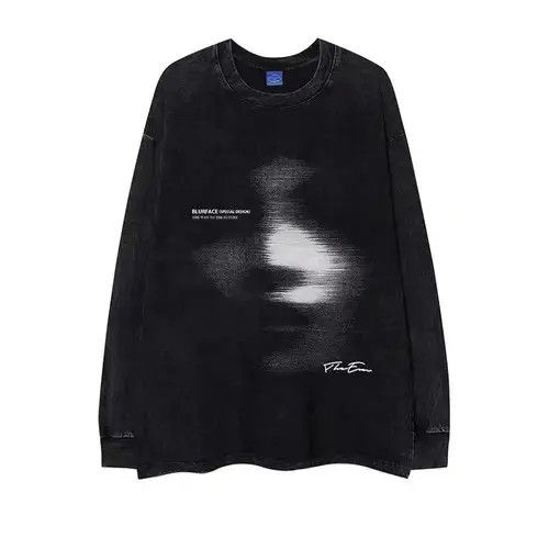 VIBE Retro Hip Hop Beautifully Printed Aged Long Sleeve T-Shirt Size US M / EU 48-50 / 2 - 4 Thumbnail