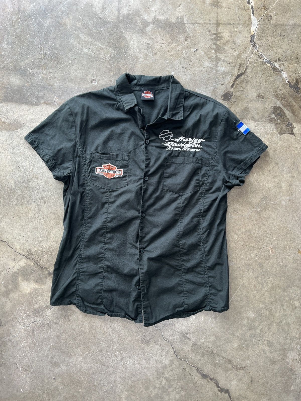 Harley Davidson × Vintage Vintage Harley Davidson Honduras Button Up Women's XL Size L / US 10 / IT 46 - 6 Thumbnail