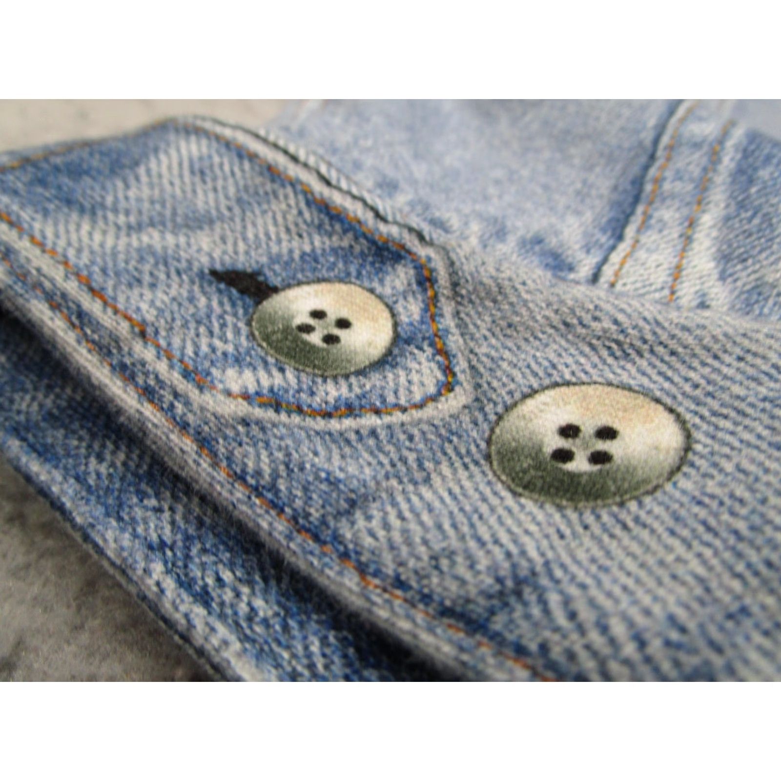 Rag & Bone VINTAGE Rag & Bone Jacket Womens XS Light Wash Cropped Button Front Faux Denim Trucker Size XS / US 0-2 / IT 36-38 - 5 Thumbnail