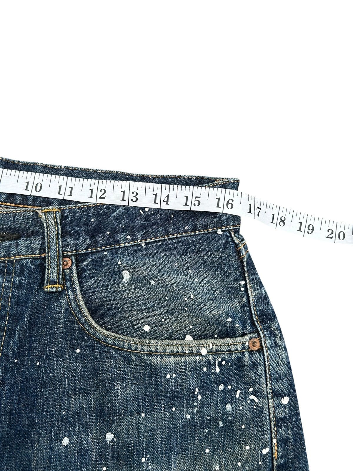 Kapital Vintage Edwin 505 Selvedge Thrashed Denim Jeans Size US 33 - 11 Thumbnail