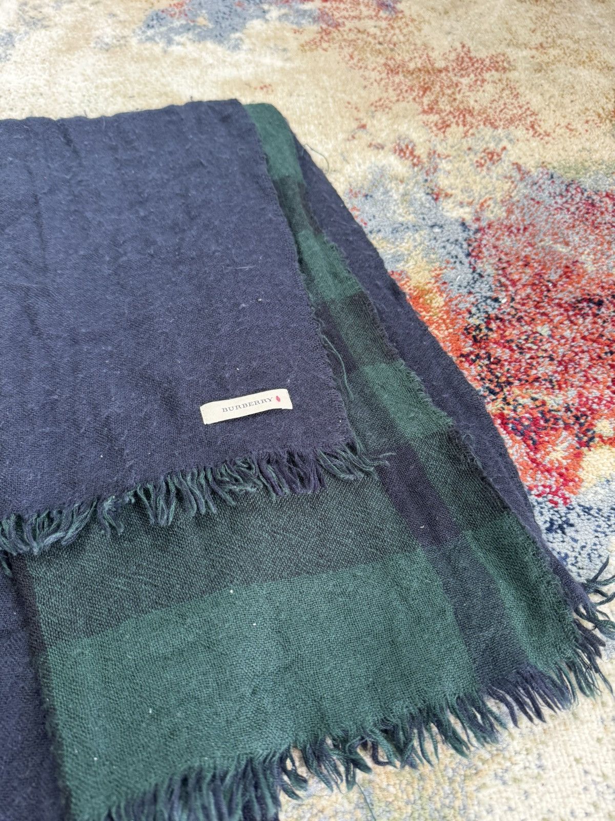 Burberry Vintage Burberry Logo Scarf Size ONE SIZE - 2 Thumbnail