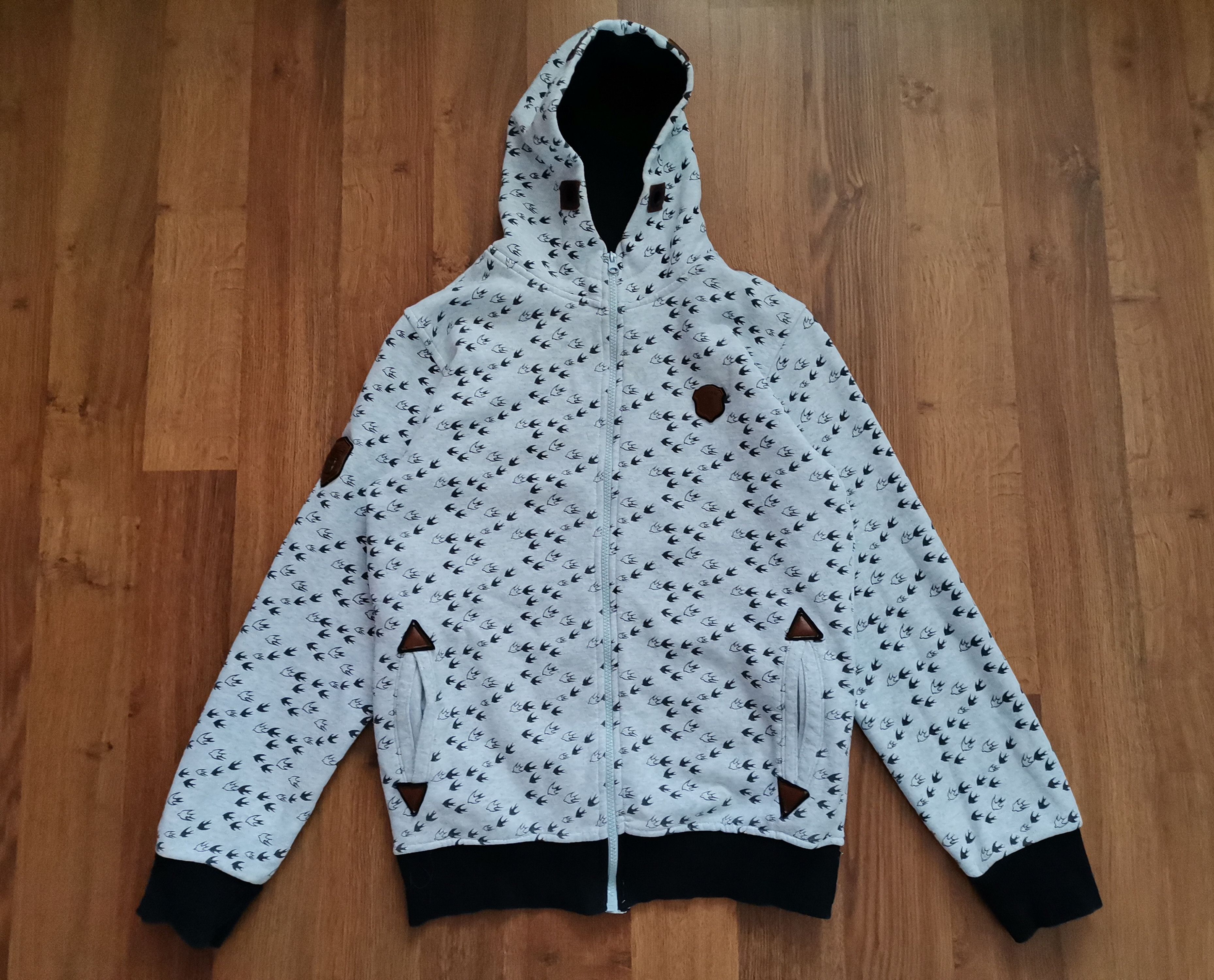 Naketano Naketano Women's Zip Up Birds Hoodie Size XL / US 12-14 / IT 48-50 - 1 Thumbnail